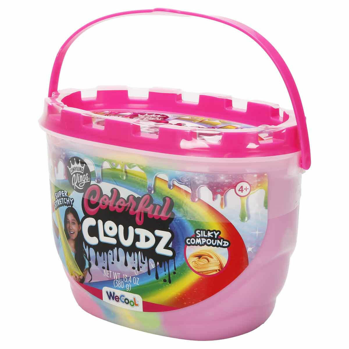 Compound Kings Butter Cloudz Rainbow Slime | Gökkuşağı Renkli Pamuk Şeker Kokulu Slime | Yumuşak ve Esnek Duyusal Oyun Seti