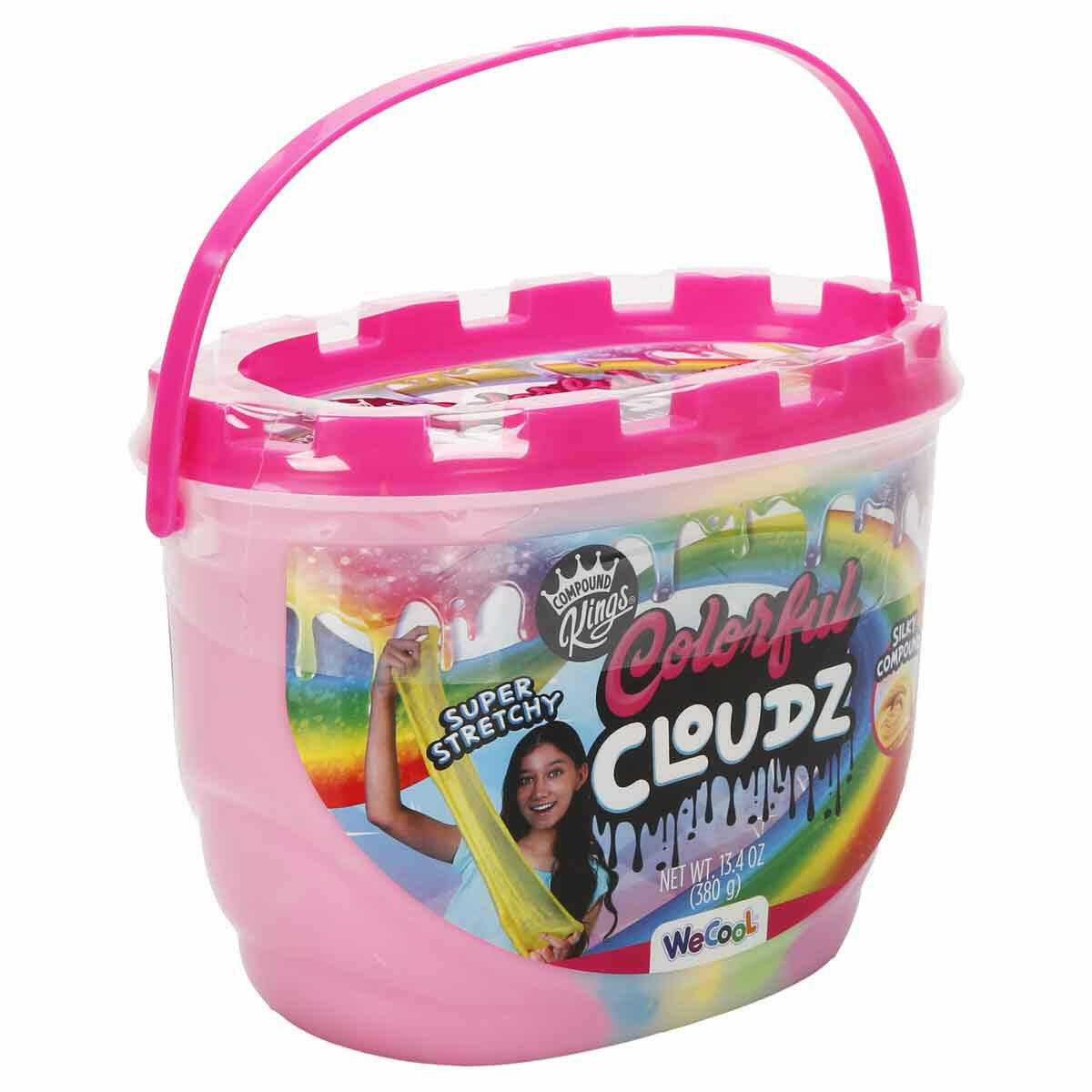 Compound Kings Butter Cloudz Rainbow Slime | Gökkuşağı Renkli Pamuk Şeker Kokulu Slime | Yumuşak ve Esnek Duyusal Oyun Seti