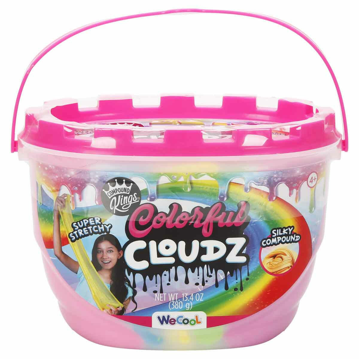 Compound Kings Butter Cloudz Rainbow Slime | Gökkuşağı Renkli Pamuk Şeker Kokulu Slime | Yumuşak ve Esnek Duyusal Oyun Seti
