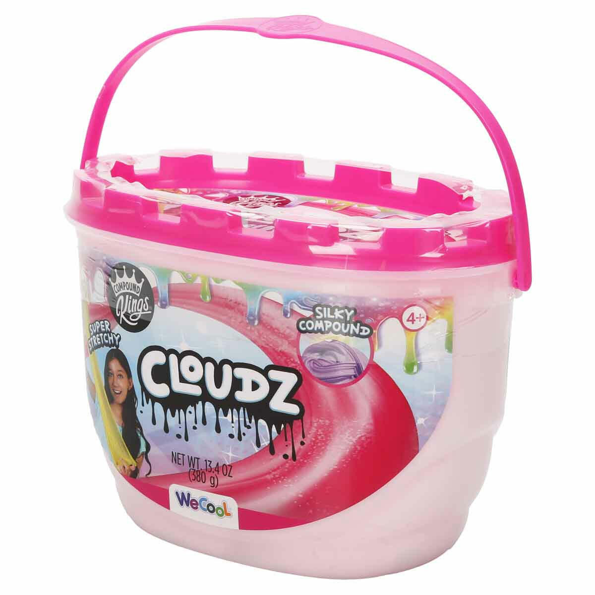 Compound Kings Cloudz Pembe Slime 380 gr | Pamuk Şeker Dokulu Yumuşak Oyun Seti | Stres Giderici ve Eğitici Cloudz Serisi