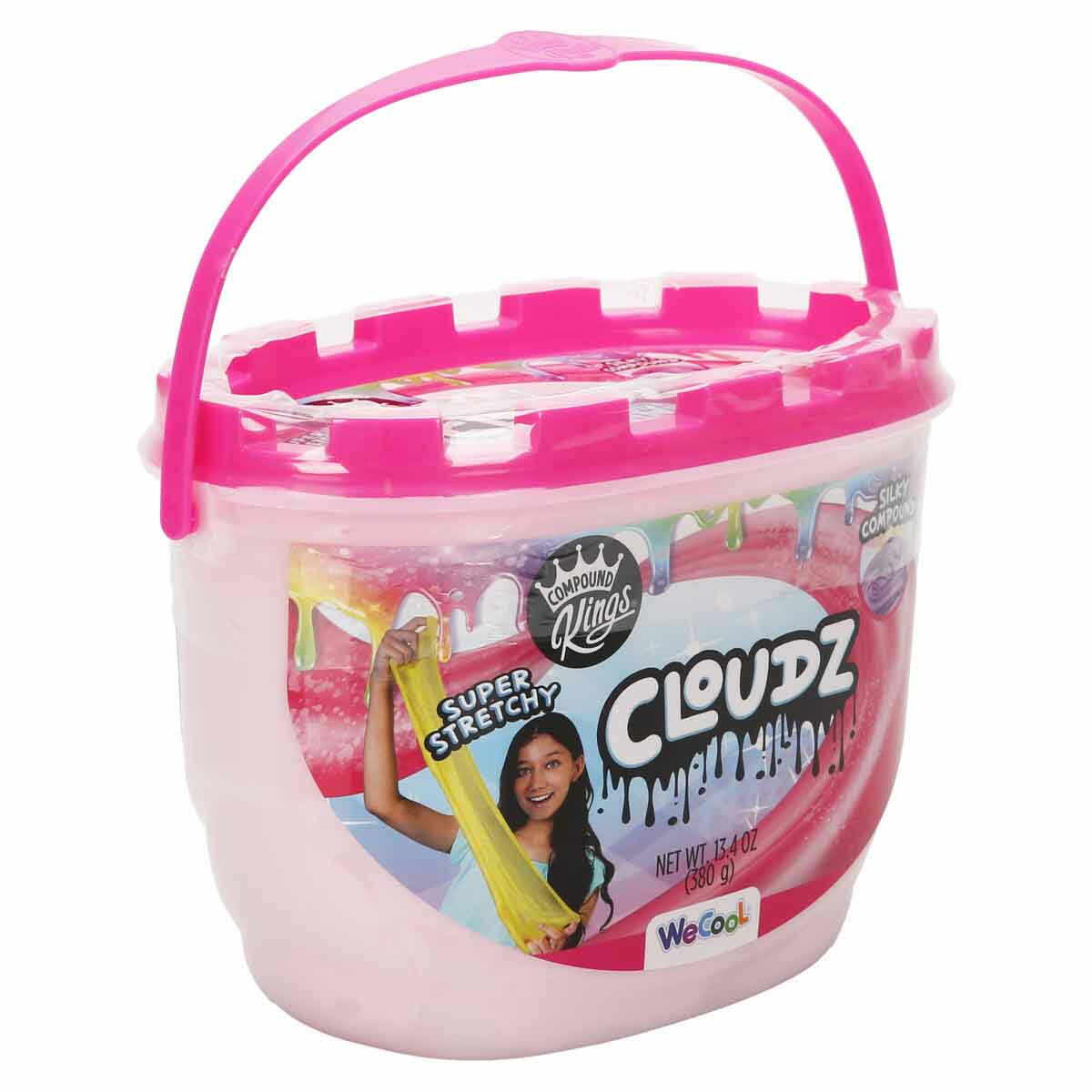 Compound Kings Cloudz Pembe Slime 380 gr | Pamuk Şeker Dokulu Yumuşak Oyun Seti | Stres Giderici ve Eğitici Cloudz Serisi