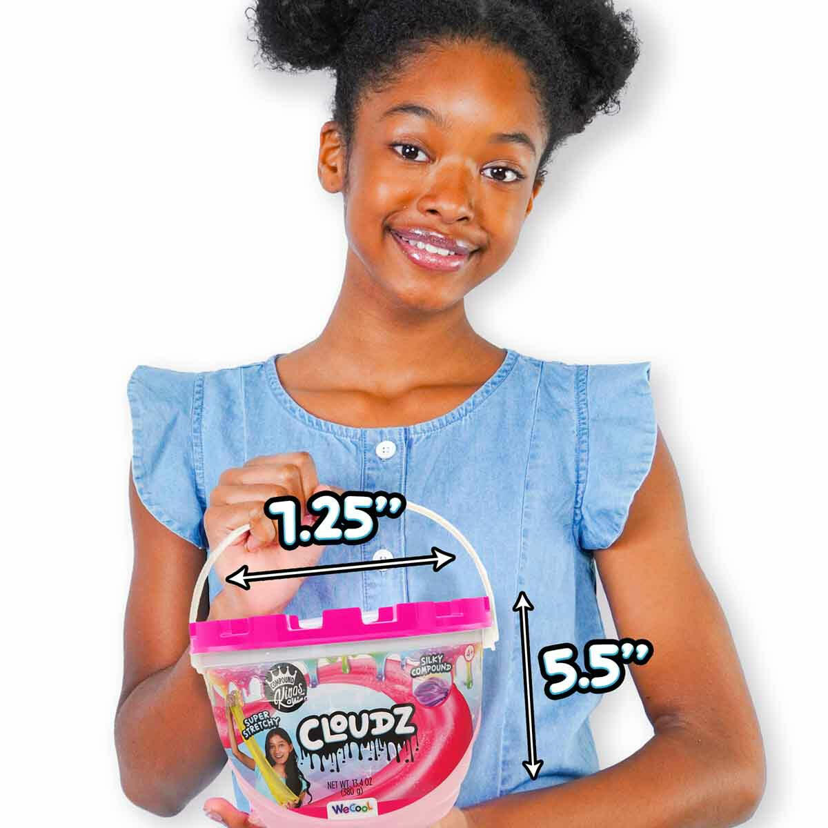 Compound Kings Cloudz Pembe Slime 380 gr | Pamuk Şeker Dokulu Yumuşak Oyun Seti | Stres Giderici ve Eğitici Cloudz Serisi