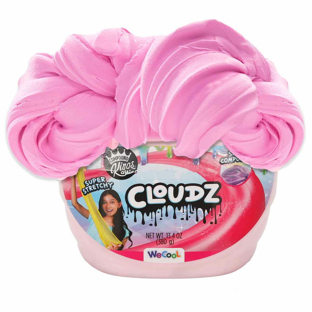 Compound Kings Cloudz Pembe Slime 380 gr | Pamuk Şeker Dokulu Yumuşak Oyun Seti | Stres Giderici ve Eğitici Cloudz Serisi