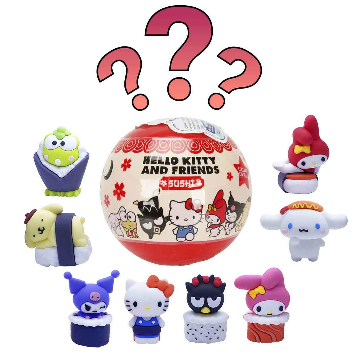 Cool Things Hello Kitty And Friends Sushi 3D Sürpriz Figür Paketi | Sushi Temalı Sanrio Figürü | Koleksiyonluk Sürpriz Paket