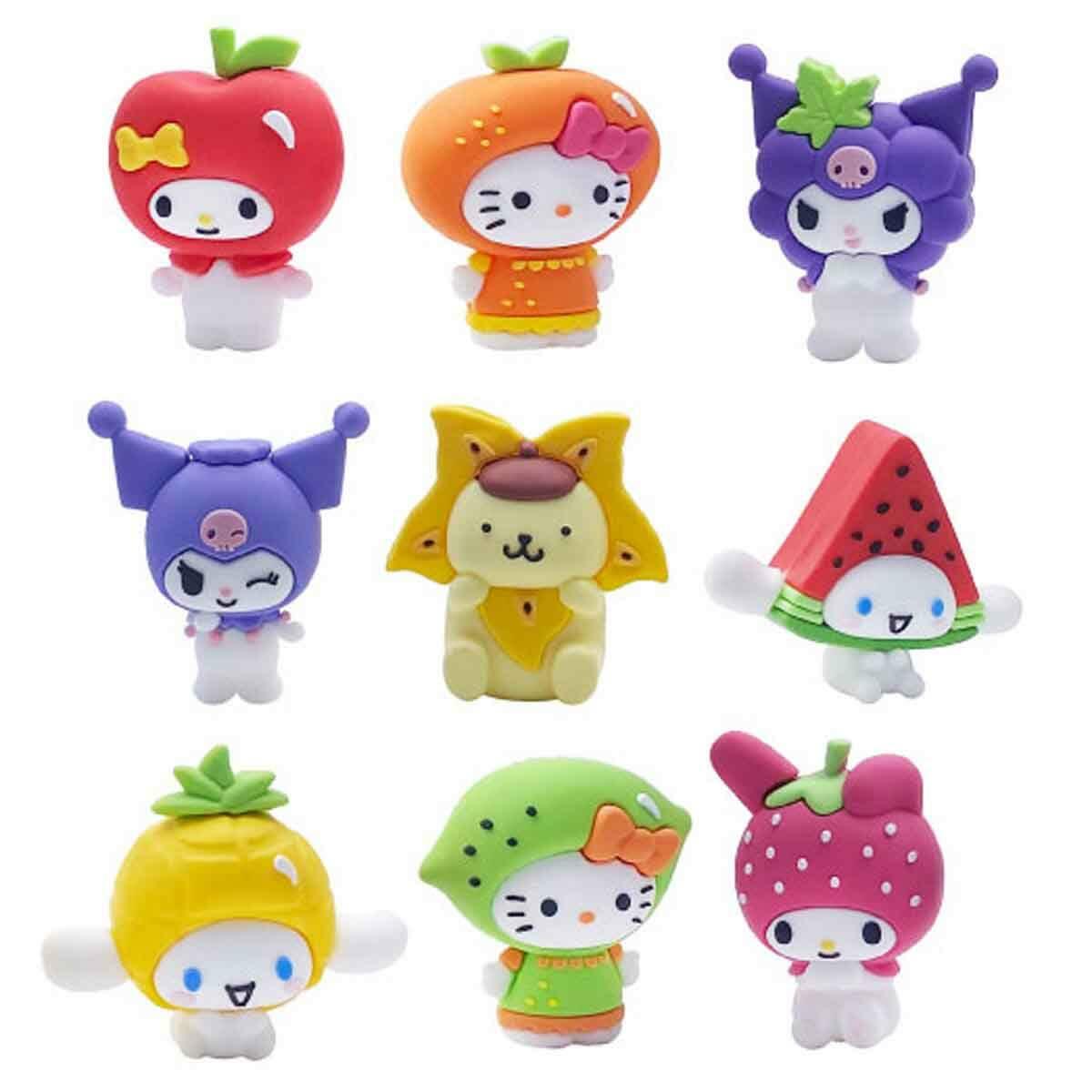 Cool Things Hello Kitty And Friends Tutty Frutty 3D Sürpriz Figür Paketi | Meyve Kostümlü Sanrio Figürü | Koleksiyonluk Sürpriz Paket