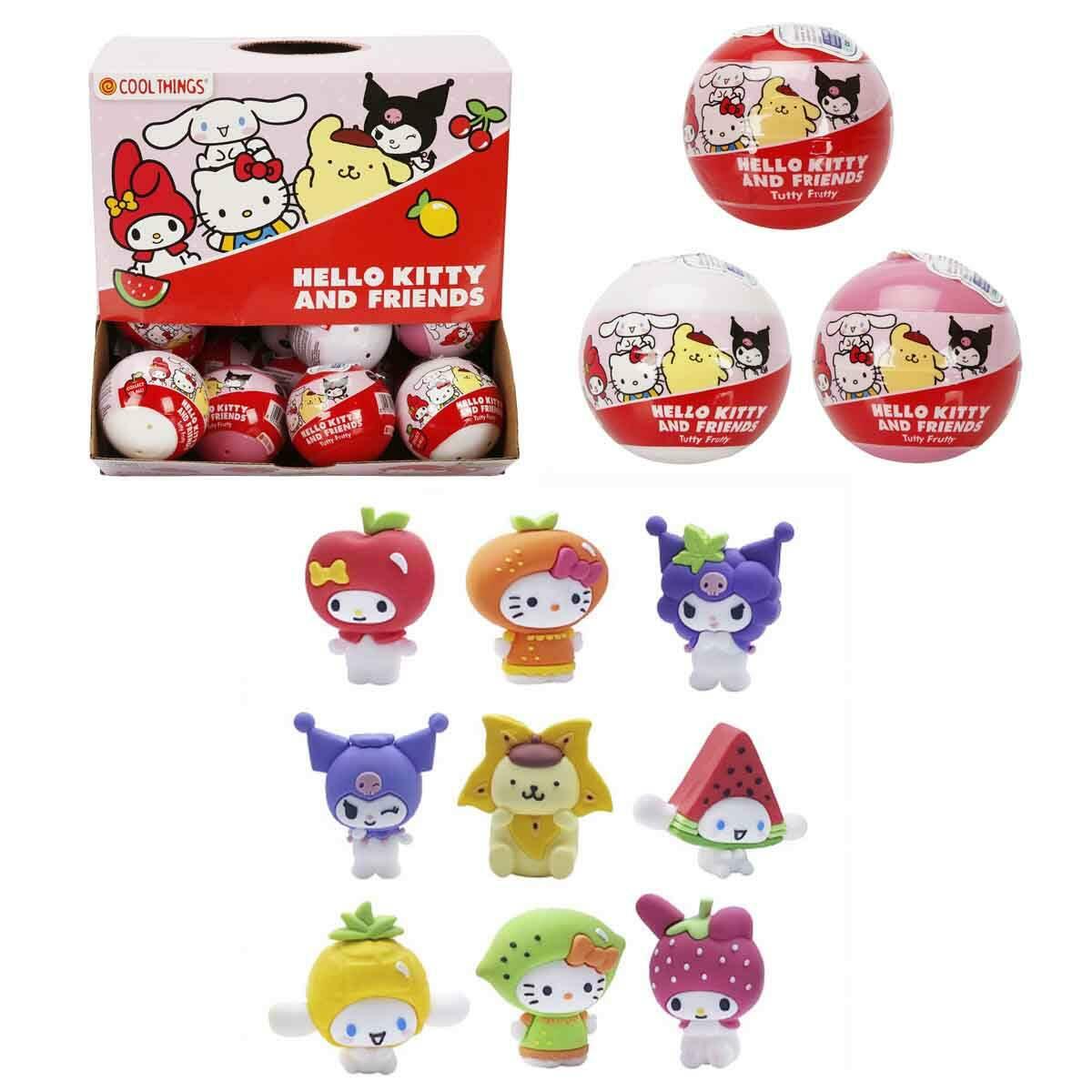 Cool Things Hello Kitty And Friends Tutty Frutty 3D Sürpriz Figür Paketi | Meyve Kostümlü Sanrio Figürü | Koleksiyonluk Sürpriz Paket