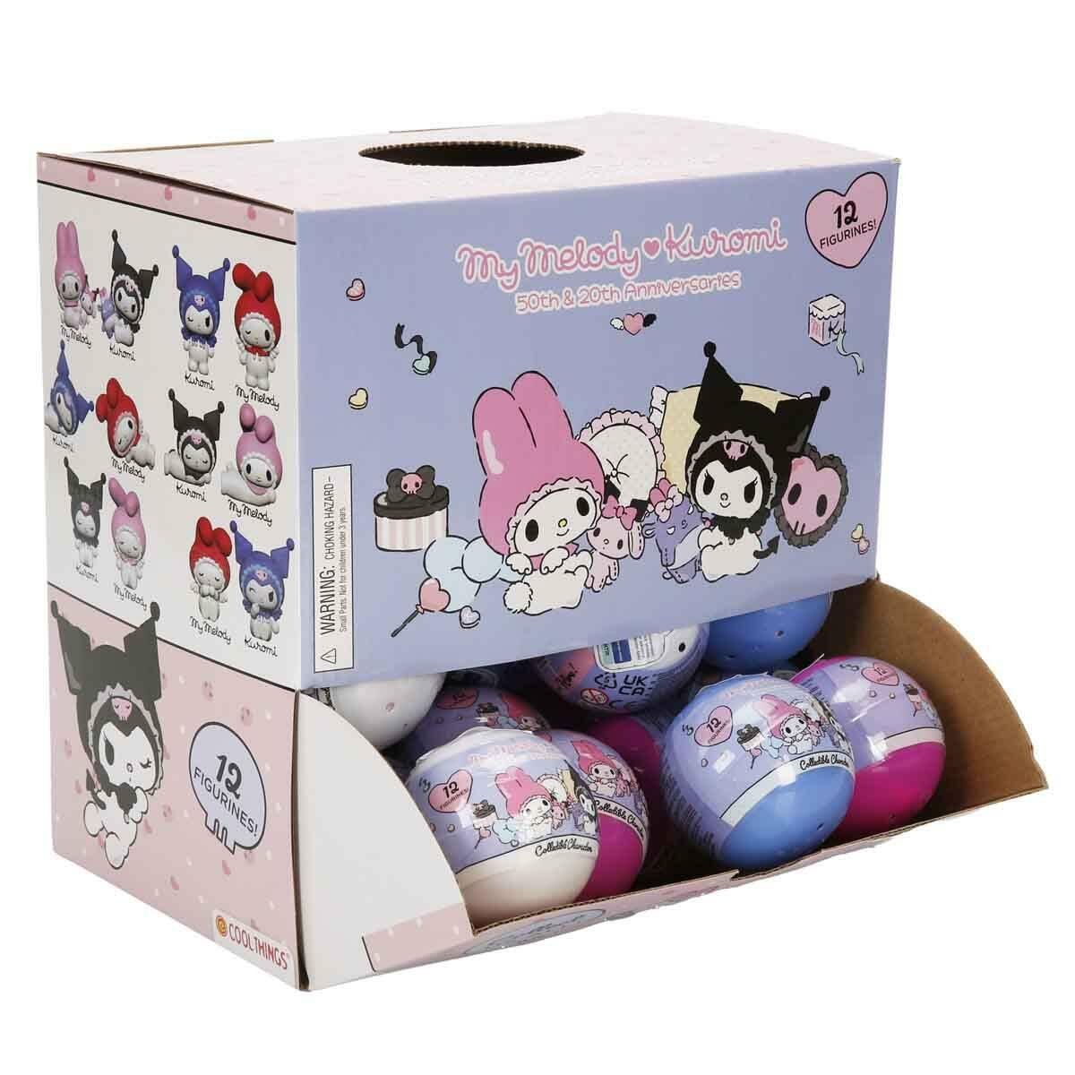 Cool Things My Melody ve Kuromi 3D Sürpriz Figür Paketi | 12 Farklı Karakter Seçeneği | Koleksiyonluk Sanrio Figürü