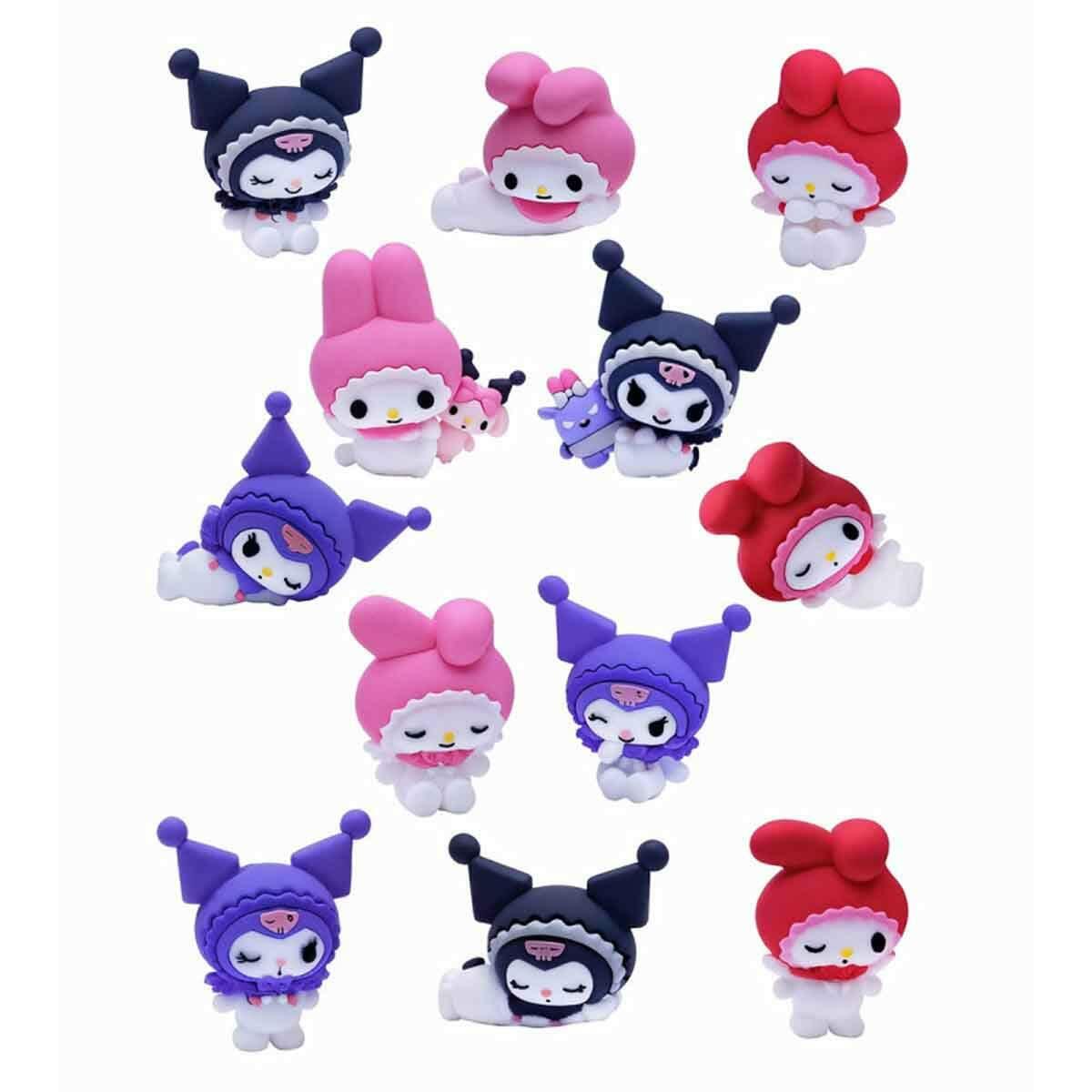 Cool Things My Melody ve Kuromi 3D Sürpriz Figür Paketi | 12 Farklı Karakter Seçeneği | Koleksiyonluk Sanrio Figürü