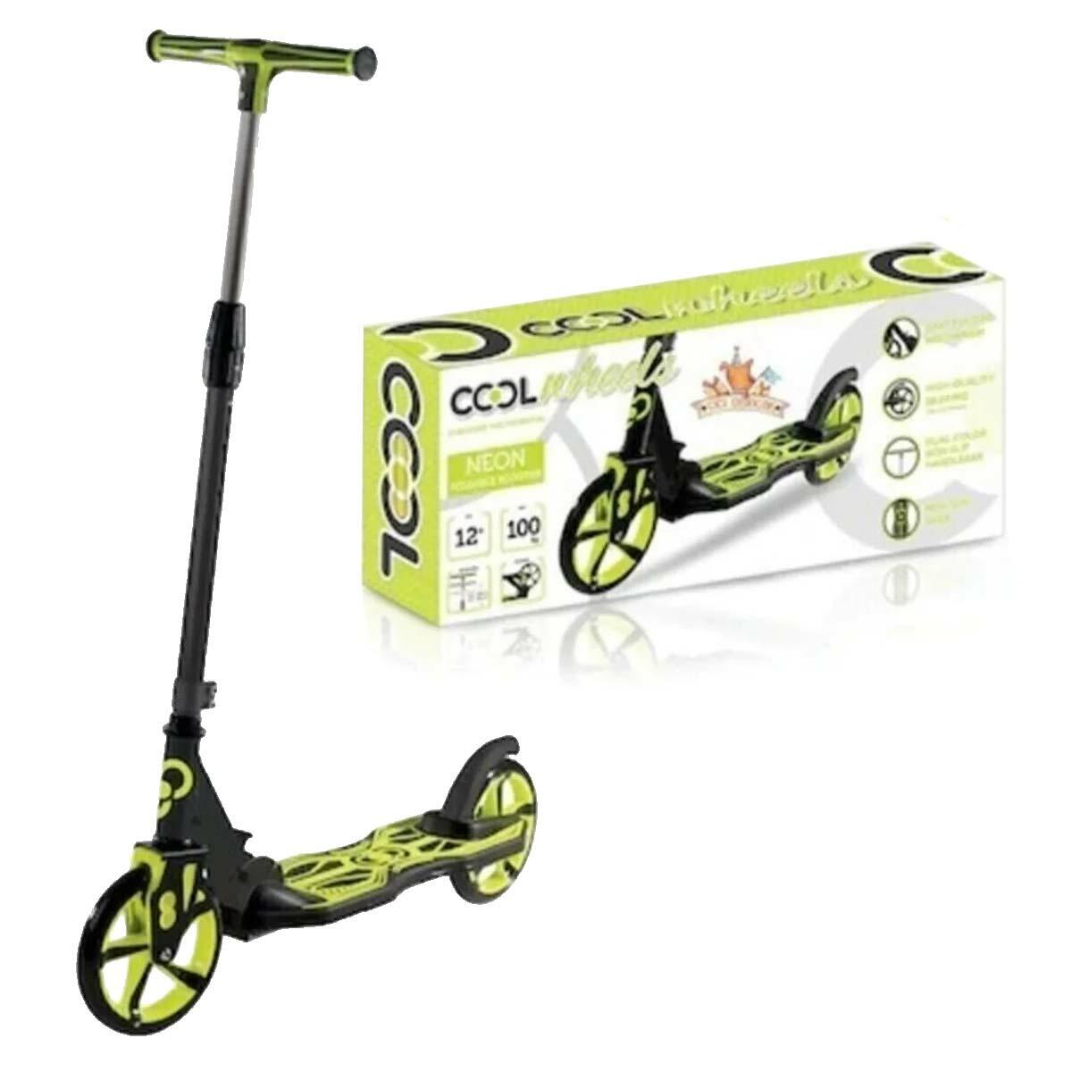 Cool Wheels 2 Tekerlekli Neon Scooter 12+ Yaş | 100 KG Kapasite | Profesyonel Şehir Scooterı