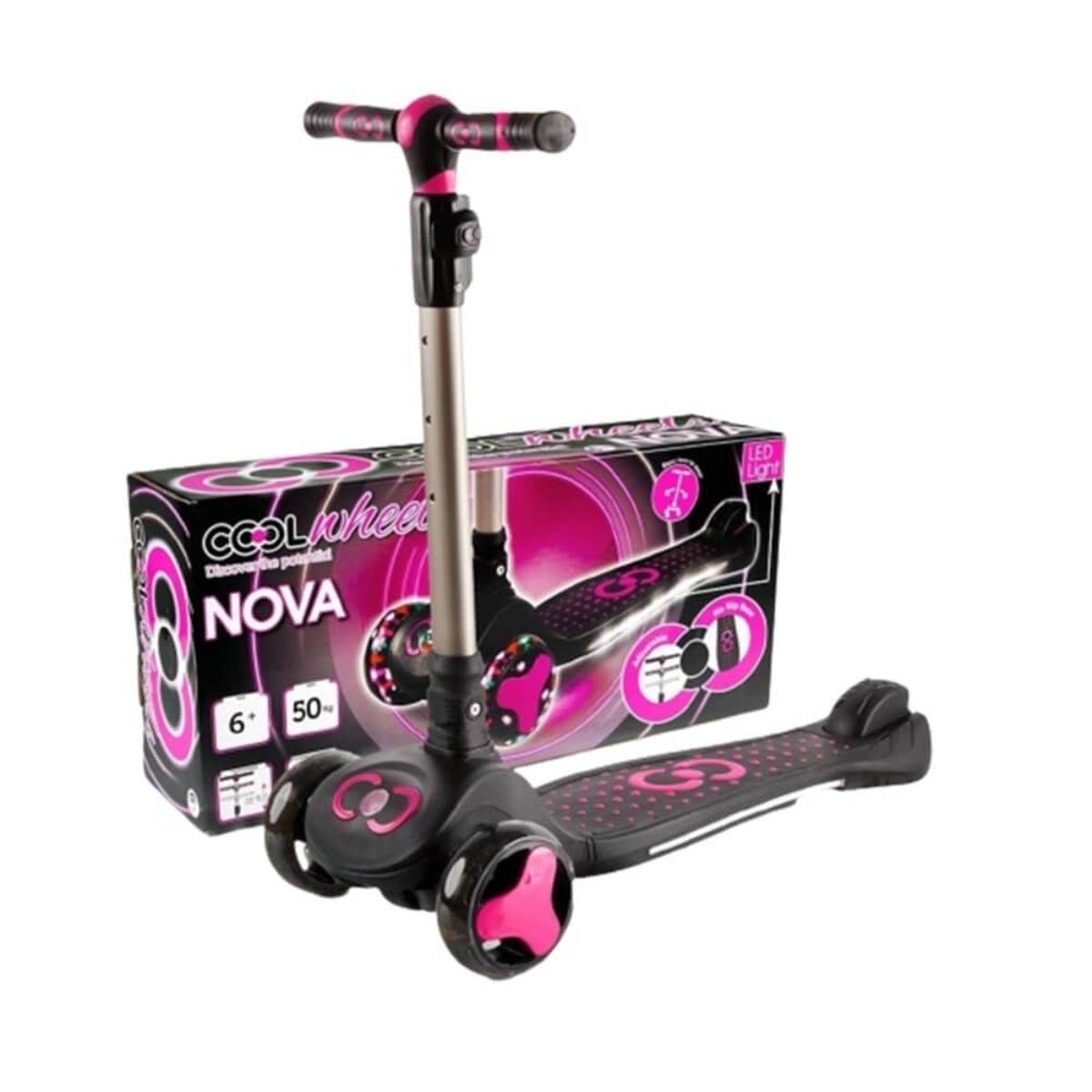 Cool Wheels Nova Scooter 6+ Yaş Pembe
