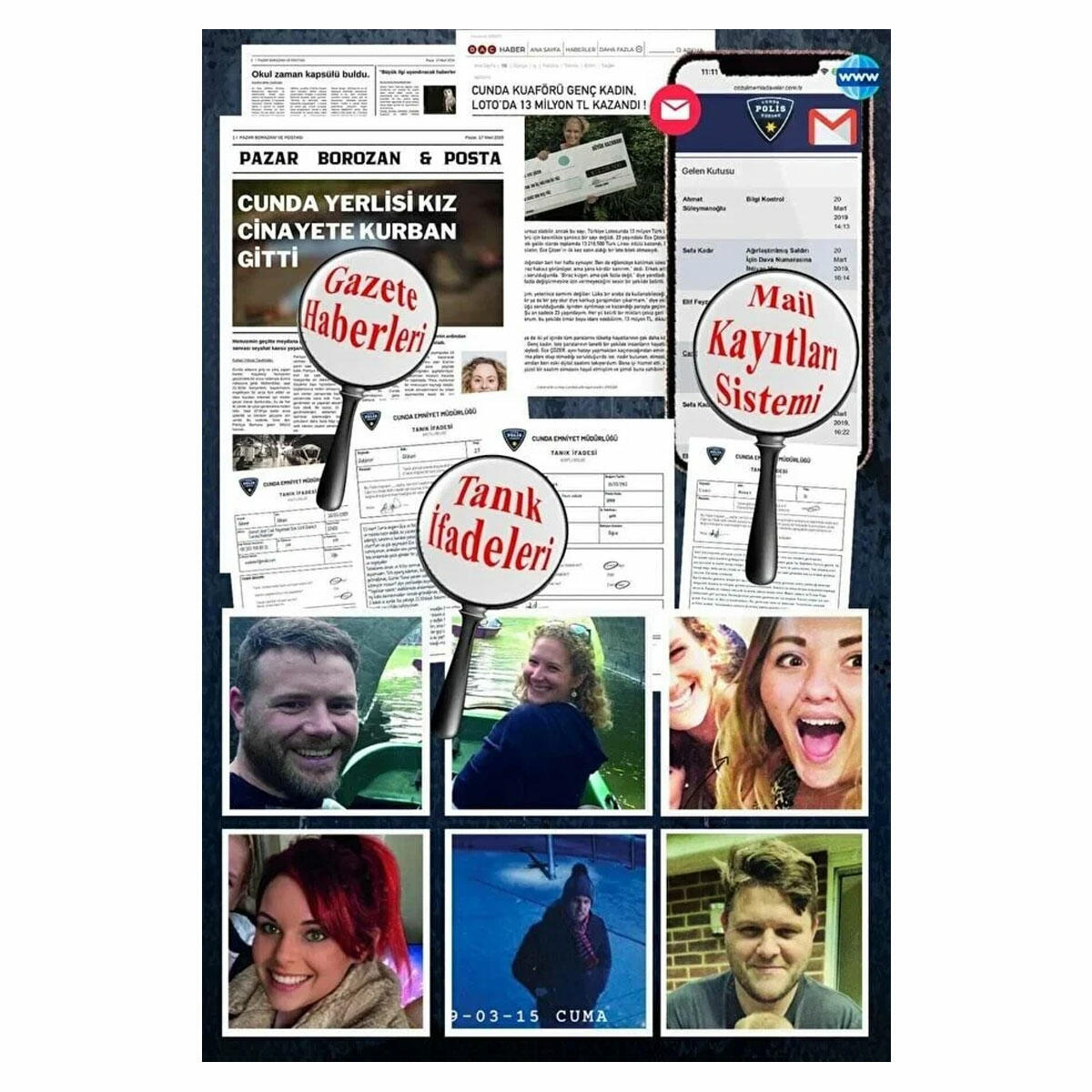 Çözülmemiş Davalar: Kanlı Para Dedektif Oyunu | Gerçekçi Suç Dosyası ve İpucu Seti | Yetişkinler ve Gençler İçin Strateji ve Mantık Oyunu