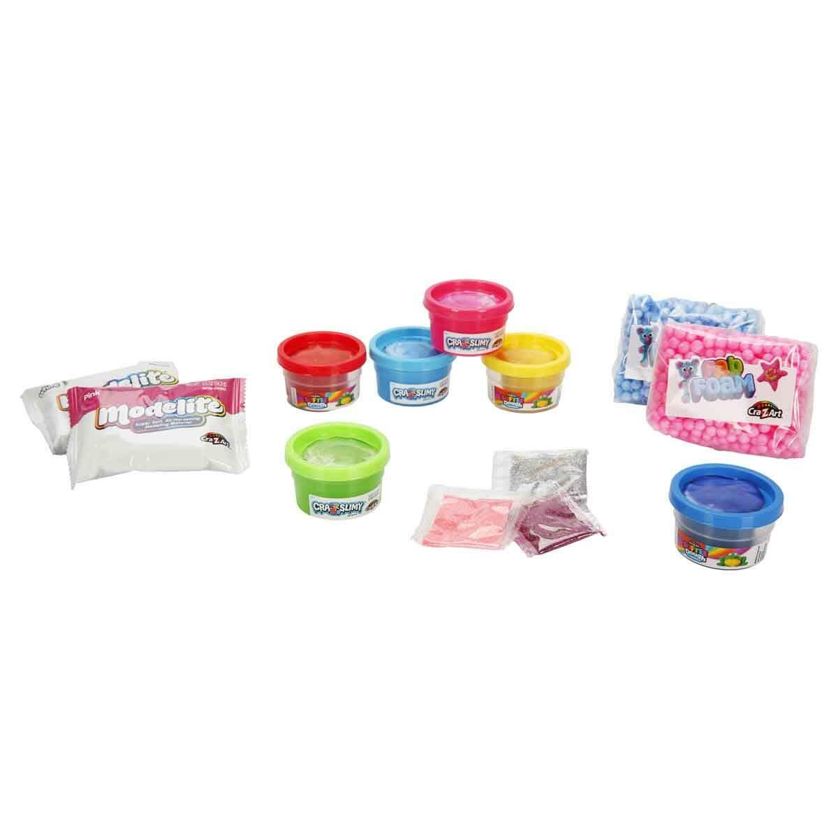 Cra-Z-Art Cra-Z-Compounds Çoklu Paket Seti | Slime, Oyun Hamuru Ve Kil Hamuru | 13 Parça Aksesuarlı Aktivite Seti