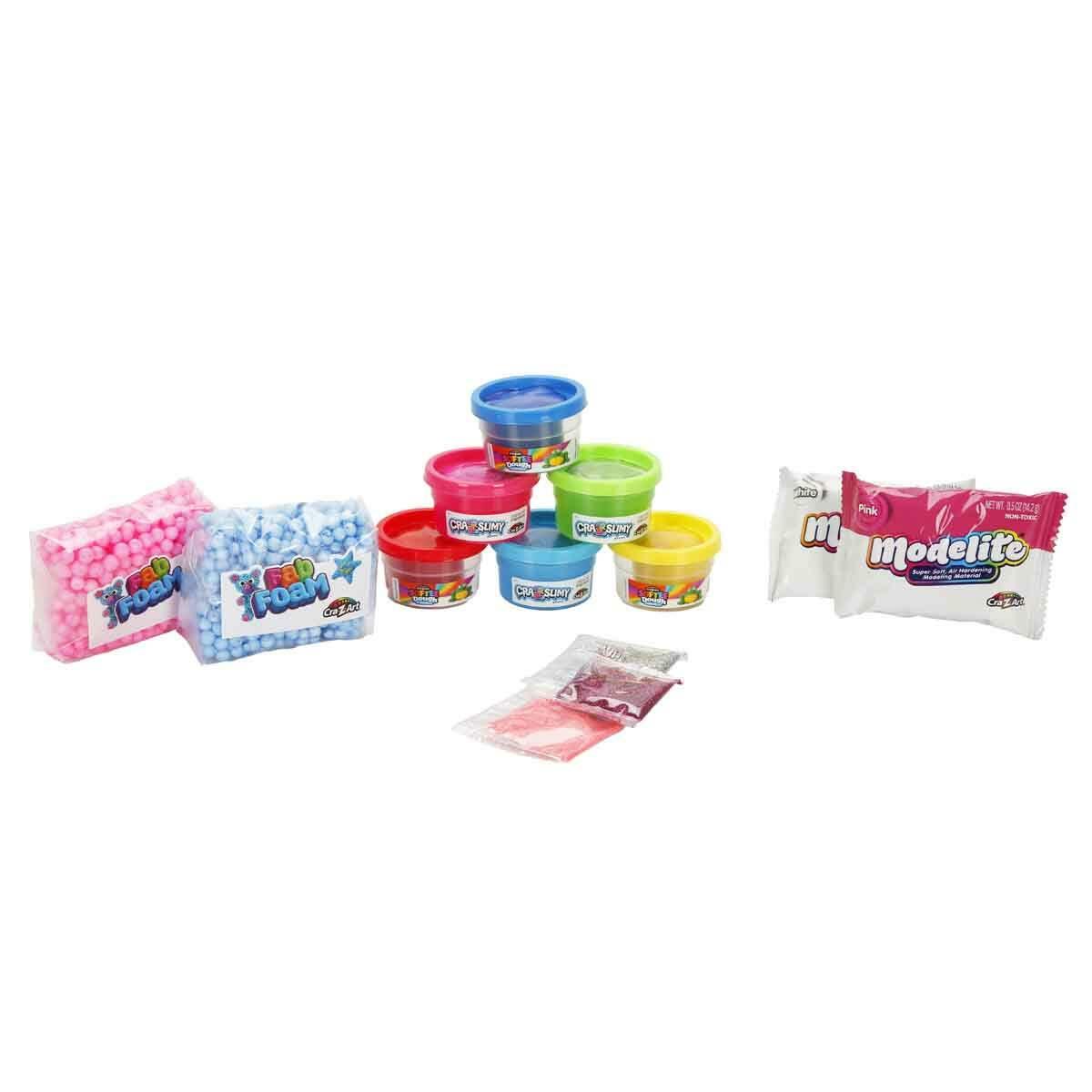 Cra-Z-Art Cra-Z-Compounds Çoklu Paket Seti | Slime, Oyun Hamuru Ve Kil Hamuru | 13 Parça Aksesuarlı Aktivite Seti