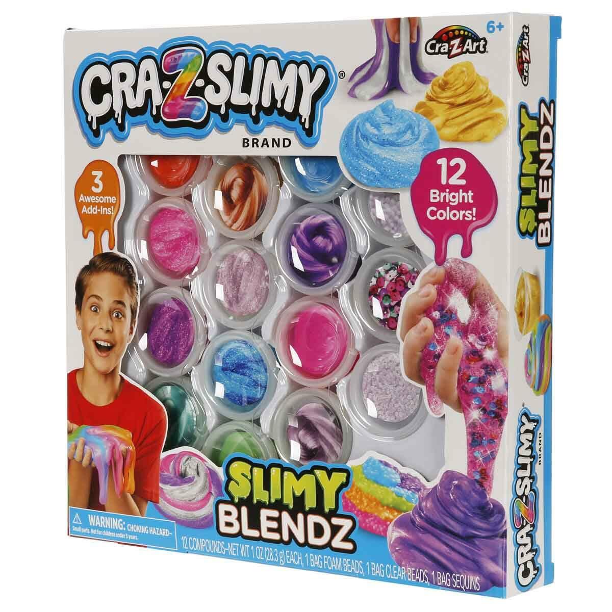 Cra-Z-Slimy Slime Tasarım Seti | 12’li Hazır Slime Ve Süsleme Paketi | Feyza Oyuncak Yaratıcılık Atölyesi