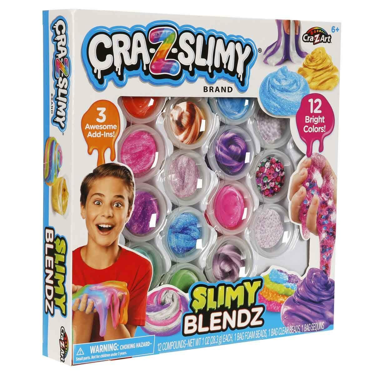 Cra-Z-Slimy Slime Tasarım Seti | 12’li Hazır Slime Ve Süsleme Paketi | Feyza Oyuncak Yaratıcılık Atölyesi