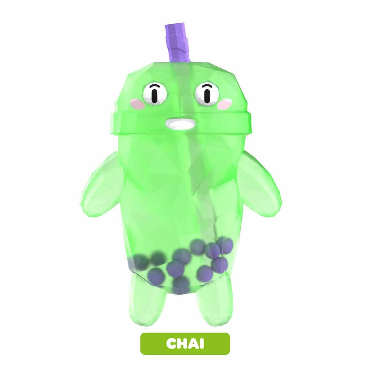 Crystal Bubble Tea Boba Pals Stretch Figür | 3 Kat Uzayan Esnek Boba Karakterleri | Bubble Tea Temalı Stres Oyuncağı