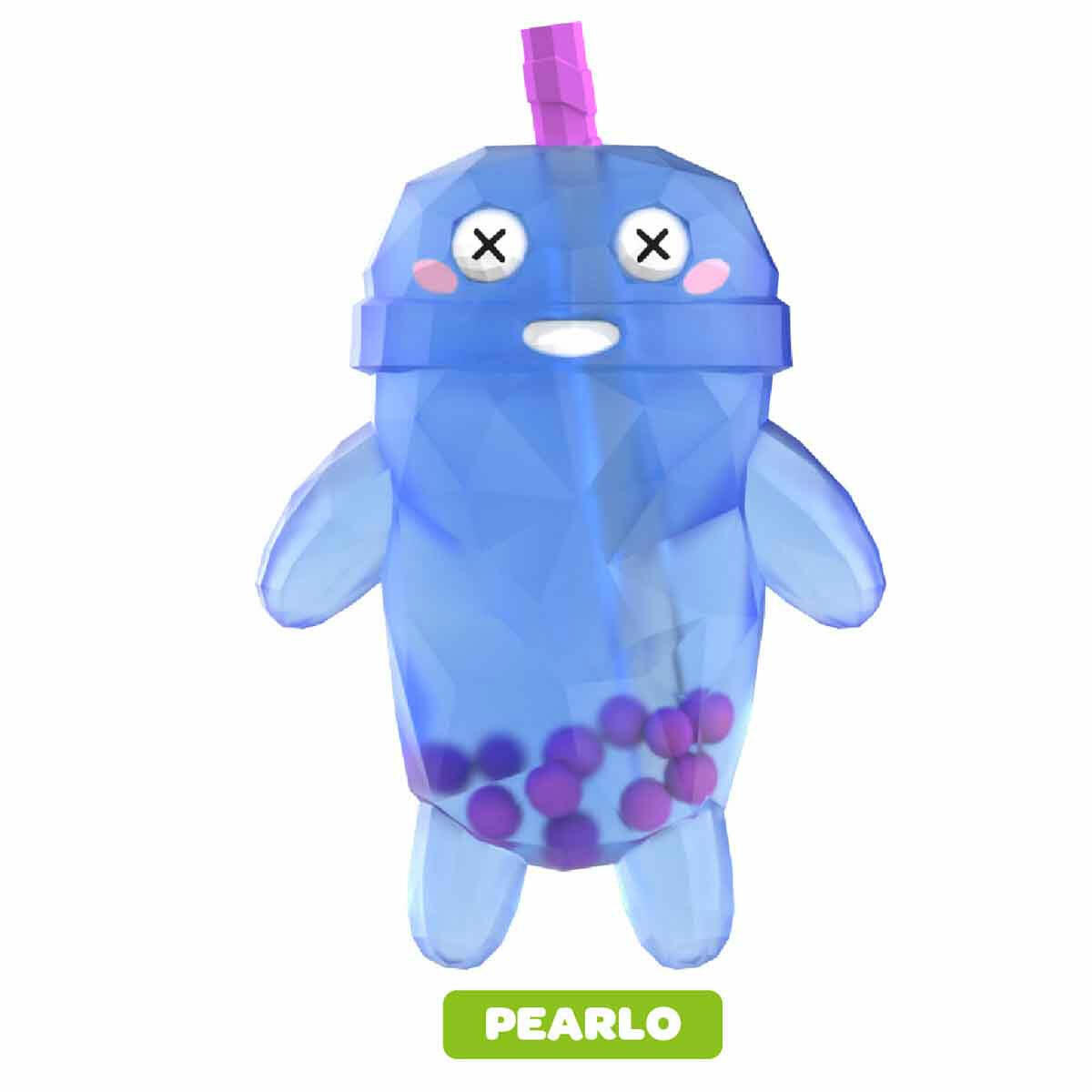 Crystal Bubble Tea Boba Pals Stretch Figür | 3 Kat Uzayan Esnek Boba Karakterleri | Bubble Tea Temalı Stres Oyuncağı