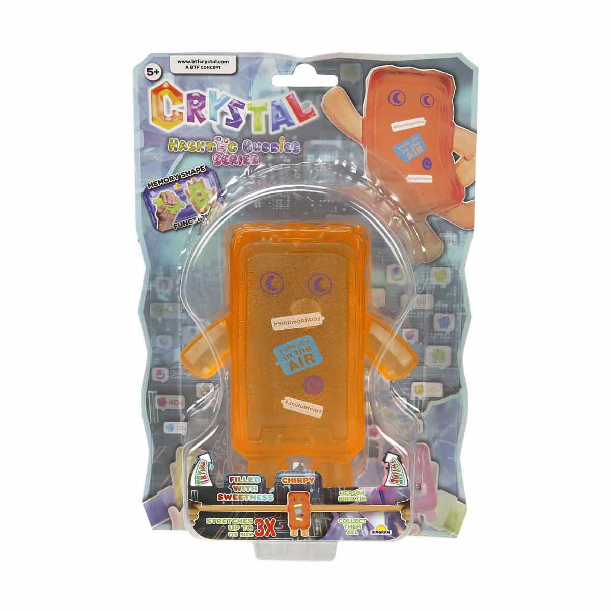 Crystal Hashtag Buddies Serisi Stretch Figür | Esneyen Telefon Görünümlü Figürler | 3 Kat Uzayan Mesajlaşan Karakterler