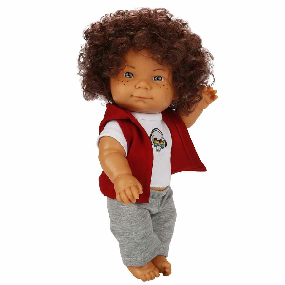 Curly Bebek 35 cm | Kıvırcık Saçlı Sevimli Tasarım ve Rol Yapma Oyunları İçin İdeal Figür