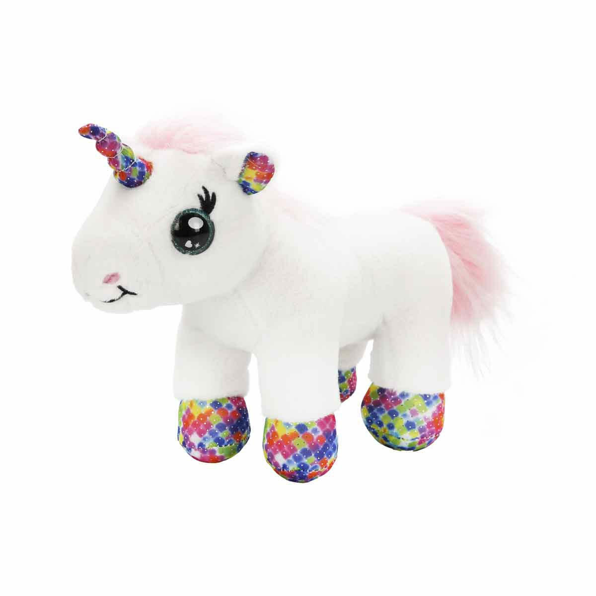 Cutekins Taşıma Çantalı Peluş Unicorn Lou Lou | Şık Çantalı Yumuşak Peluş Tekboynuz | Taşınabilir Hayvan Dostum Serisi