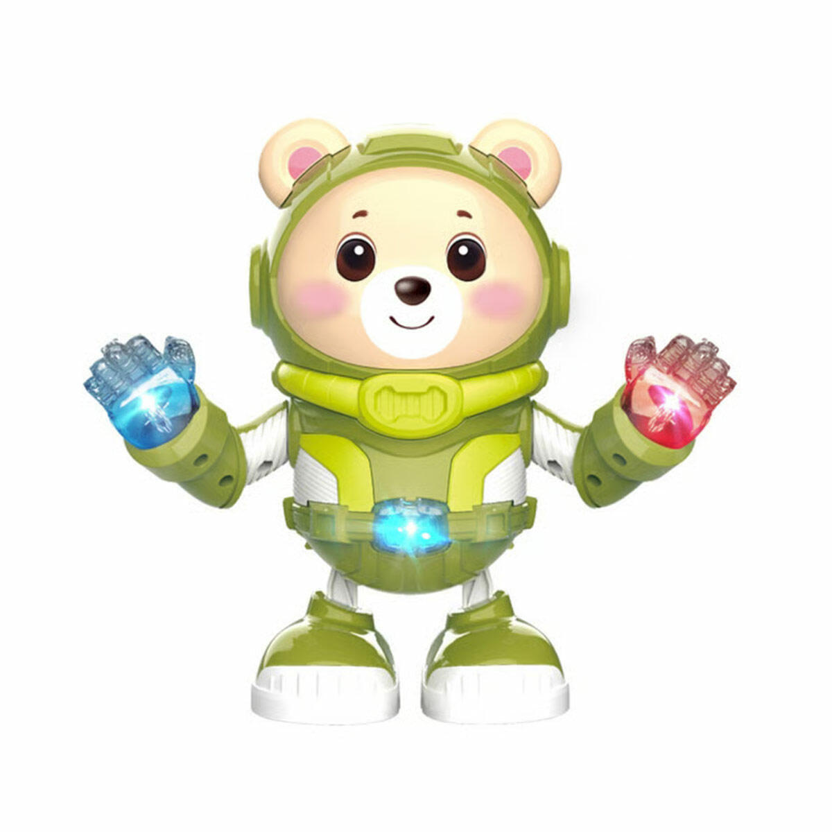Dans Eden Astronot Robot Ayıcık | Işıklı Müzikli Hareketli İnteraktif Robot | Uzay Temalı Eğitici Çocuk Oyuncağı