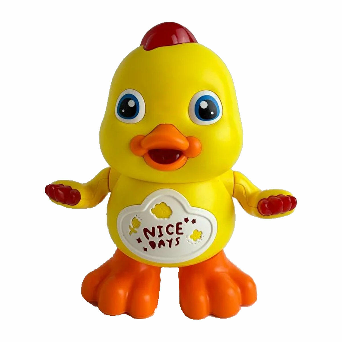 Pilli Sesli Işıklı Dans Eden Sevimli Ördek | Işıklı ve Müzikli Bebek Oyuncağı | Hareketli Dans Eden Figür