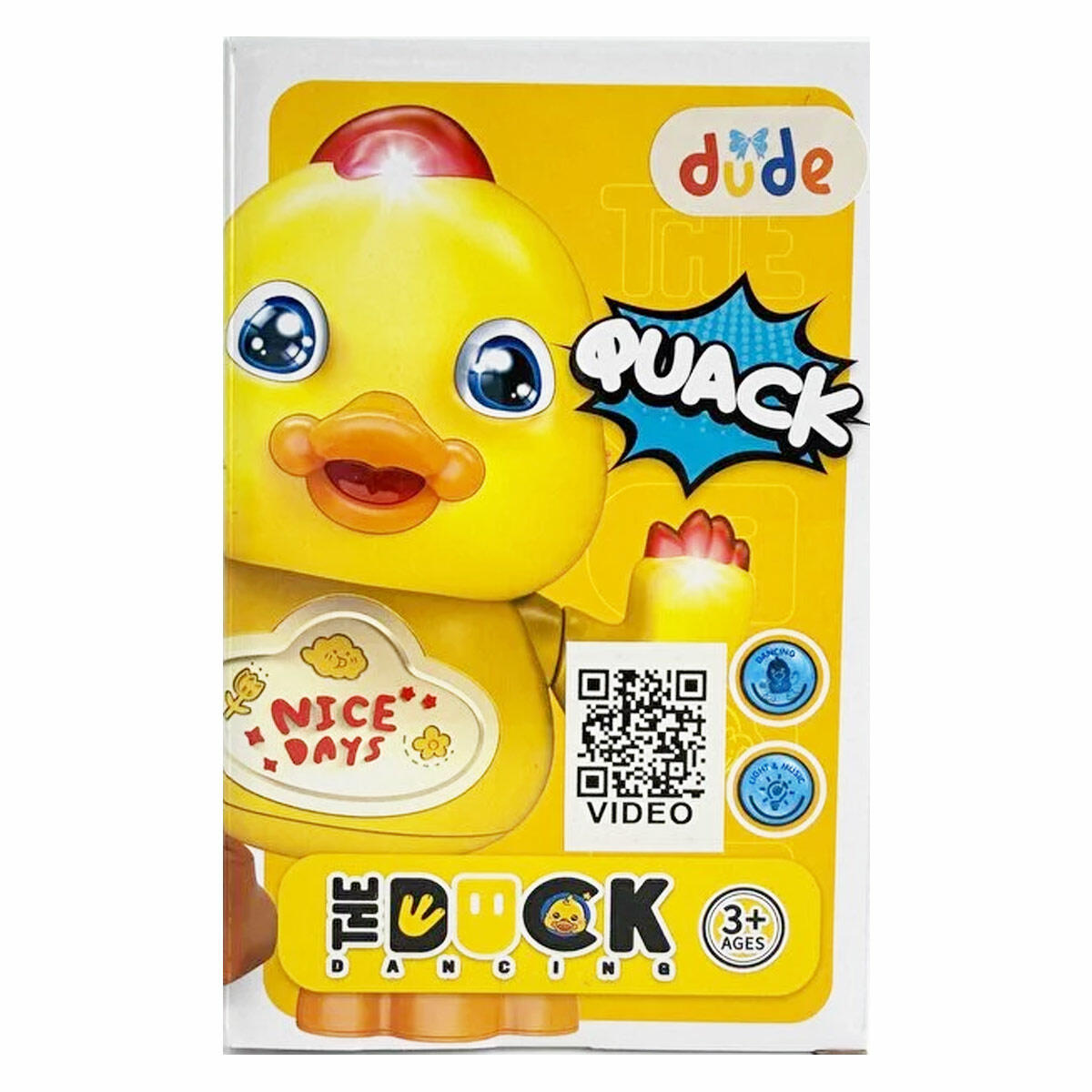 Pilli Sesli Işıklı Dans Eden Sevimli Ördek | Işıklı ve Müzikli Bebek Oyuncağı | Hareketli Dans Eden Figür