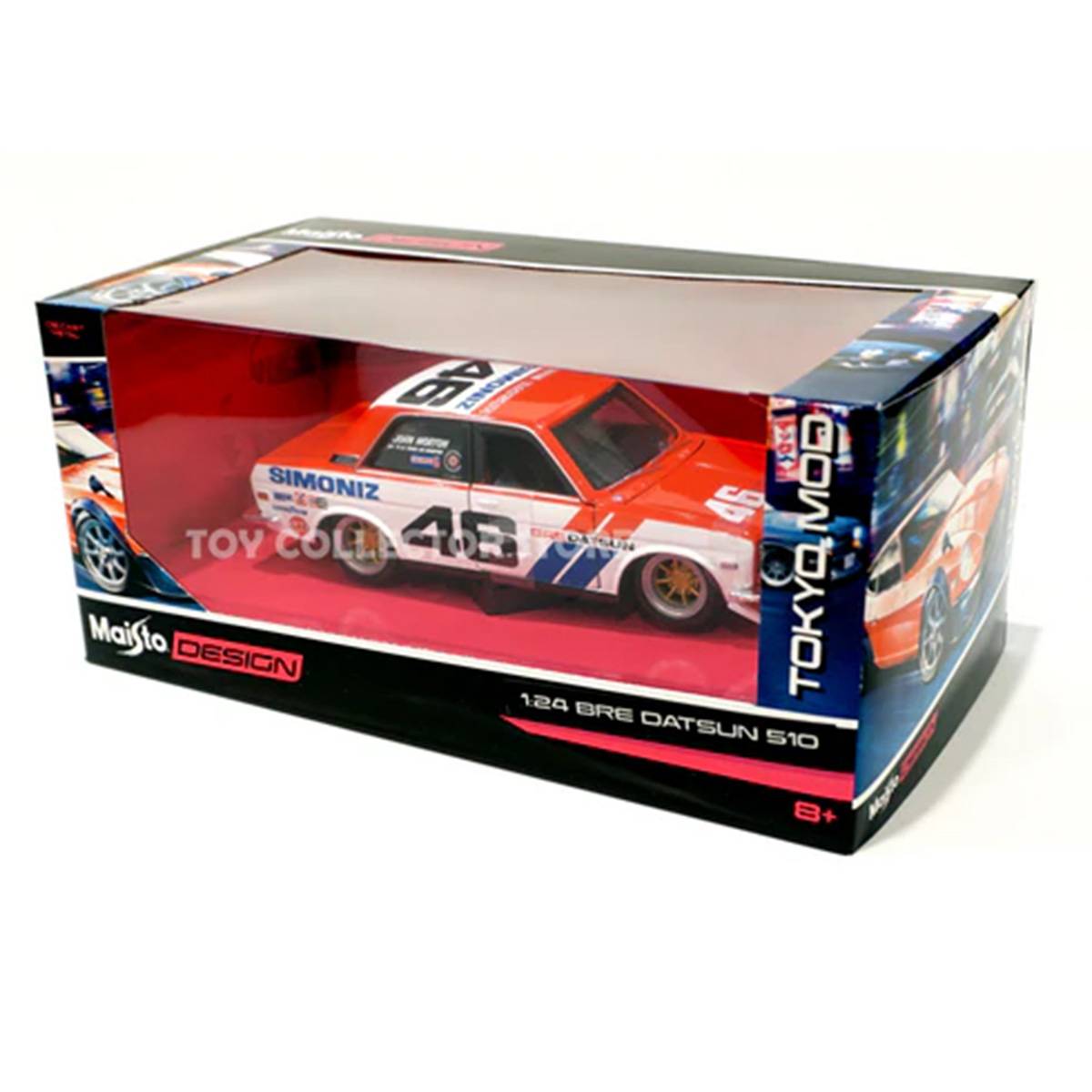 Maisto Design 1:24 BRE Datsun 510 Model Araba