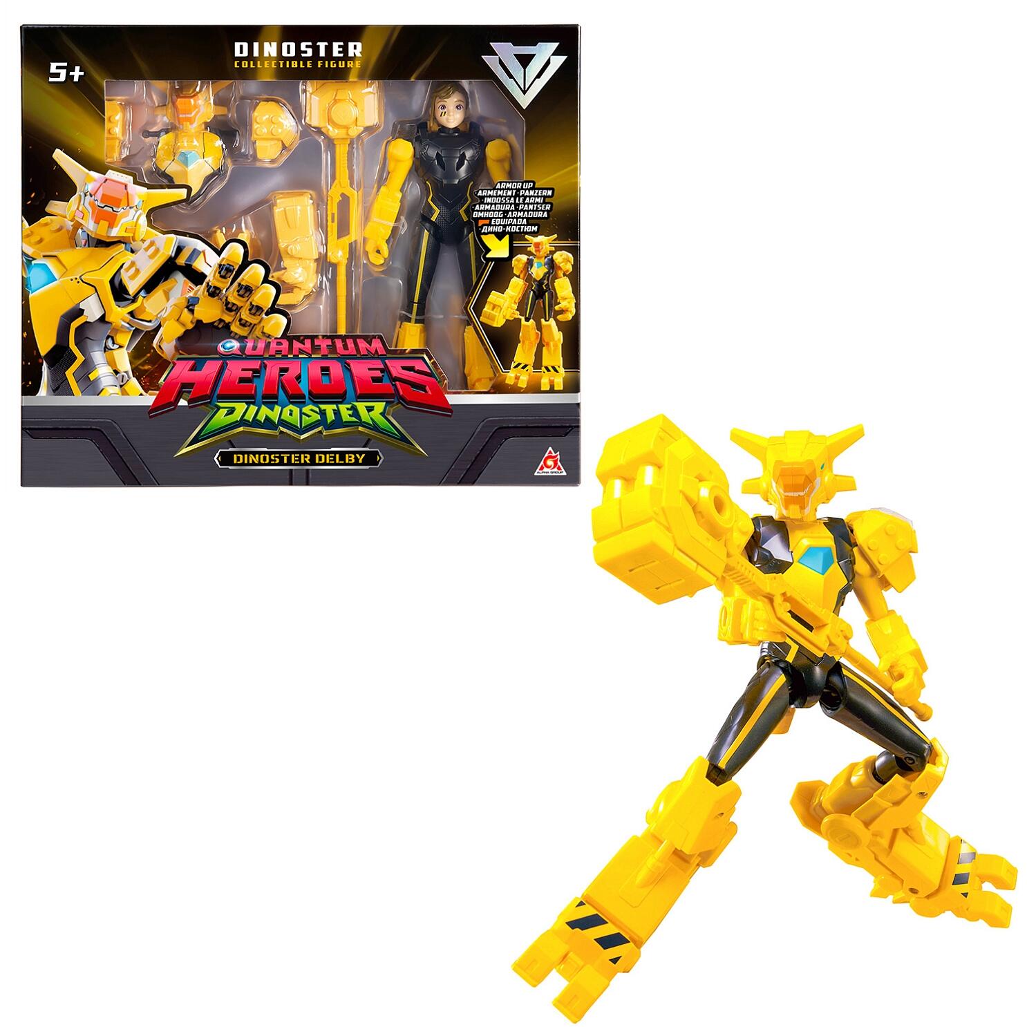 Dinoster Heroes Delby Zırhlı Aksiyon Karakter Figürü