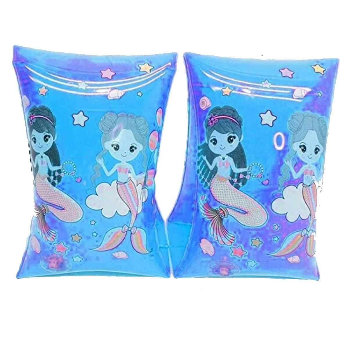 Deniz Kızı Temalı Kolluk 30x15 cm | Çocuklar İçin Güvenli Yüzme Ekipmanı | Sevimli ve Dayanıklı Deniz Kızı Desenli Kolluk