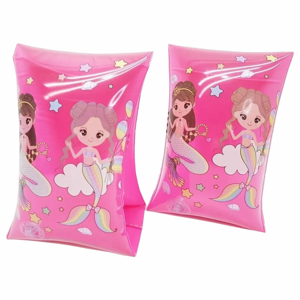 Deniz Kızı Temalı Kolluk 30x15 cm | Çocuklar İçin Güvenli Yüzme Ekipmanı | Sevimli ve Dayanıklı Deniz Kızı Desenli Kolluk