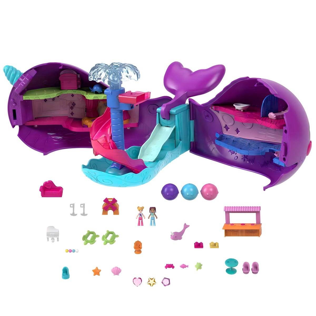 Polly Pocket Sparkle Cove Narwhal Maceracı Teknesi