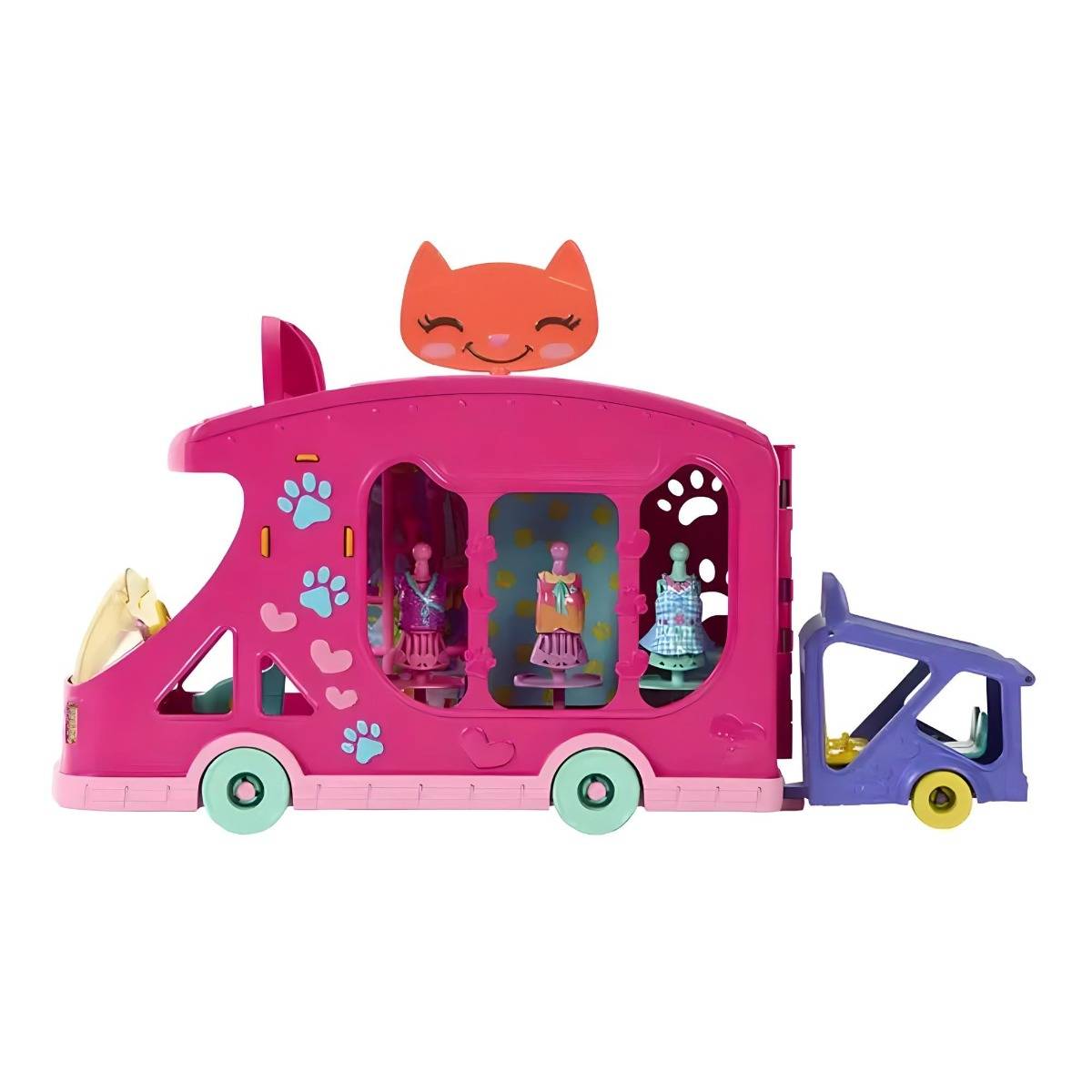 Enchantimals  Kedi Temalı Moda Otobüsü