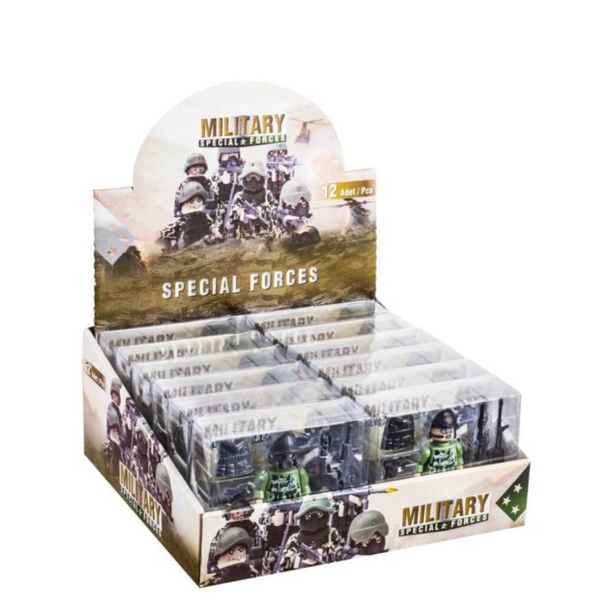 PVC Kutuda Küçük Asker Yapı Oyuncak