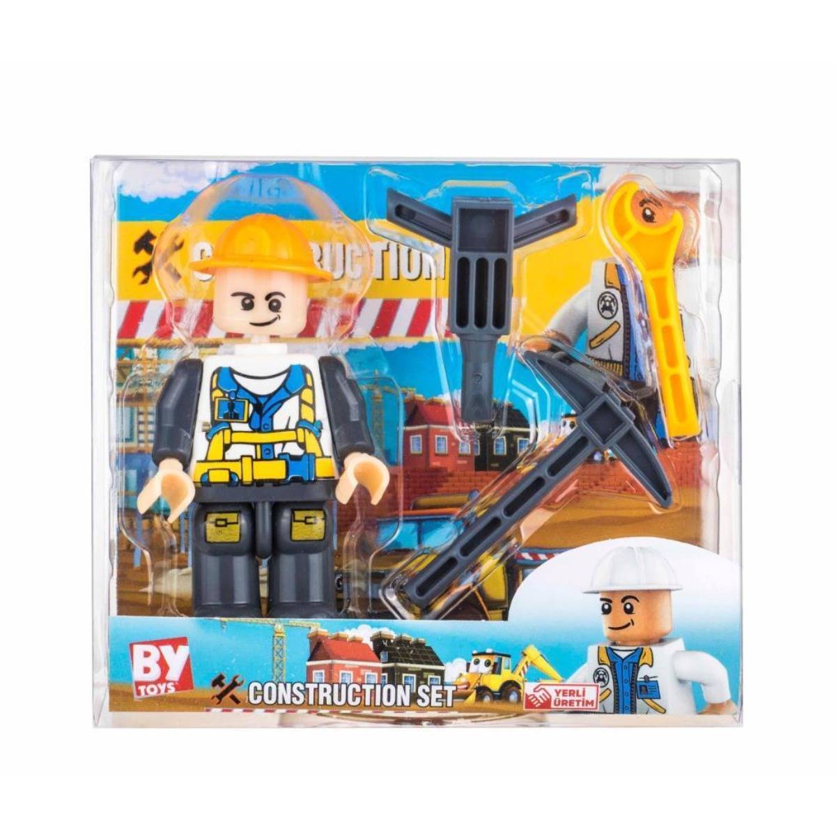 PVC Kutuda Küçük İşçi Yapı Oyuncak Seti