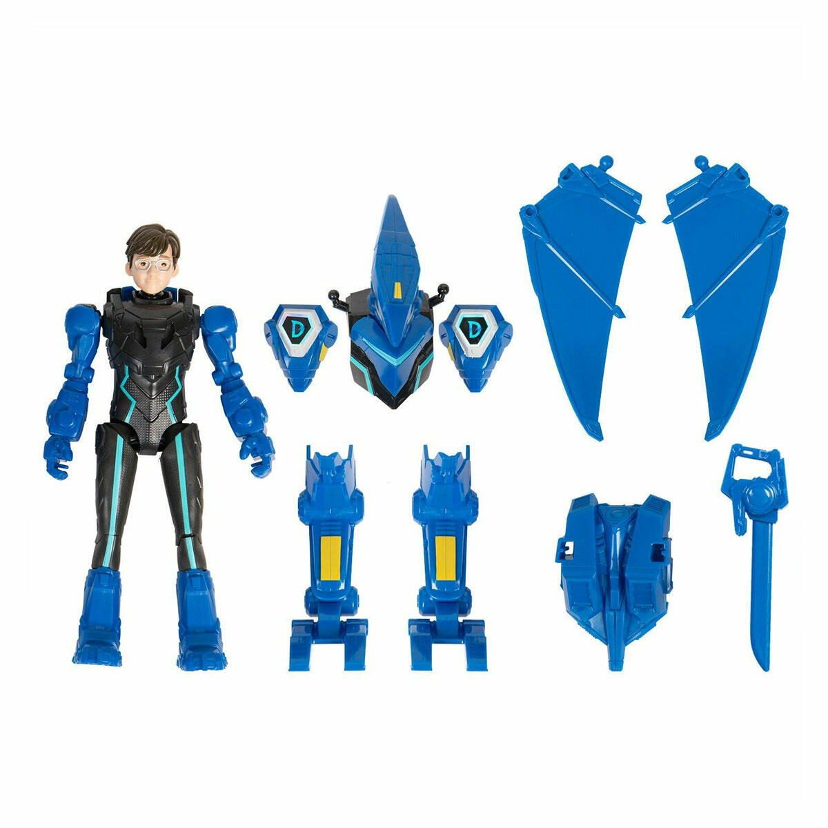 Dinoster Heroes Jay Min Zırhlı Aksiyon Karakter Figürü | 20 cm Dönüşebilen Ptera Zırhlı Kahraman | Kanat Açma Özellikli Hareketli Figür