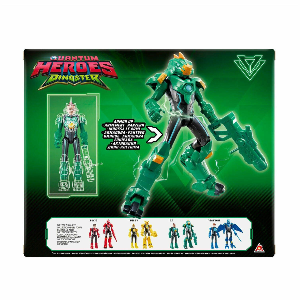 Dinoster Heroes Oz Zırhlı Aksiyon Karakter Figürü | 20 cm Dönüşebilen Neşeli Paleontolog | Zırhlı ve Hareketli Eklem Yapılı Figür