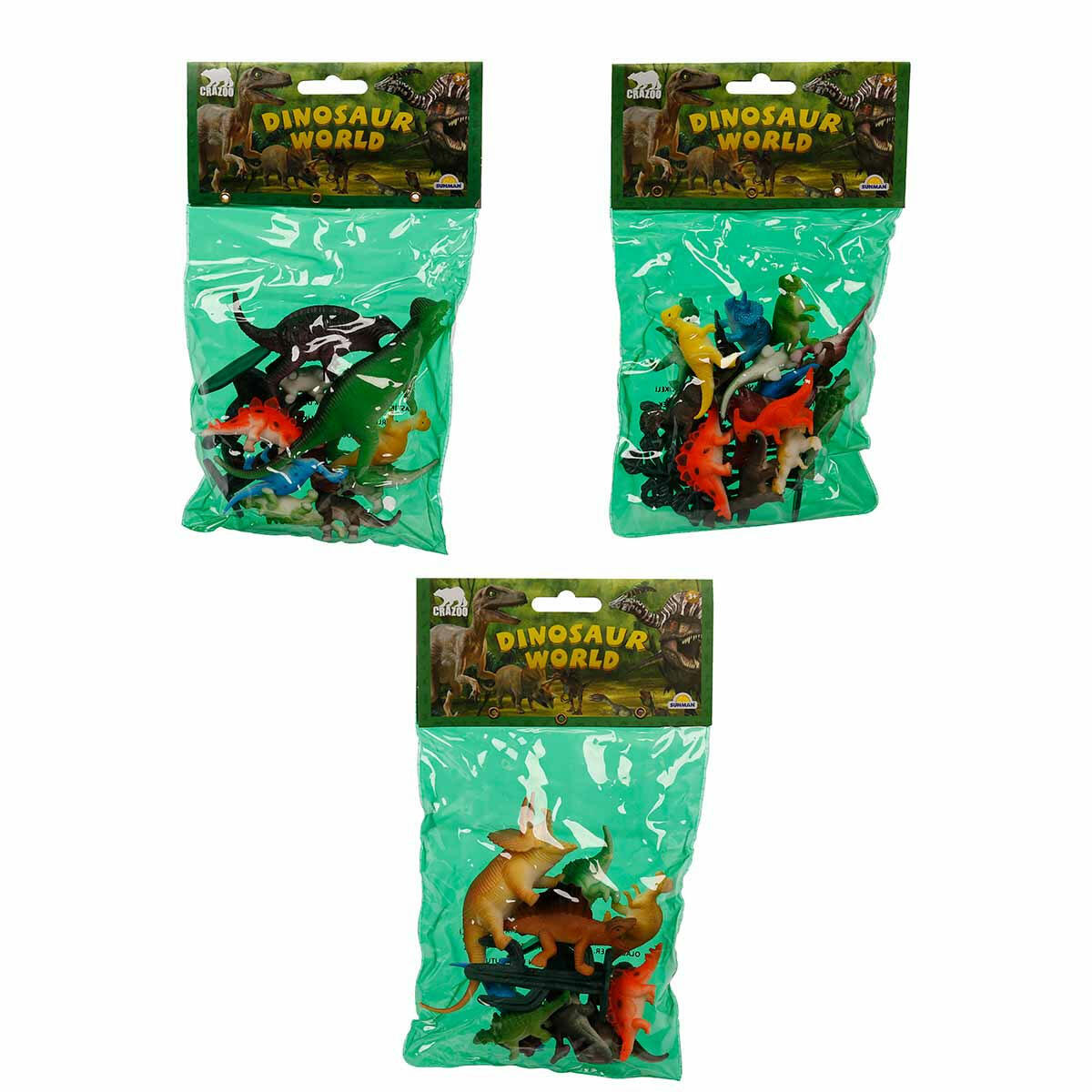 Dinozorların Dünyası Poşetli Hayvan Oyun Seti | Eğitici ve Gerçekçi Dinozor Figürleri | Tarih Öncesi Devler Koleksiyon Serisi