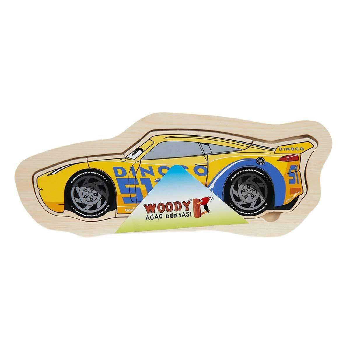 Disney Cars Ahşap Puzzle | Şimşek McQueen Temalı Eğitici Ahşap Yapboz | İlk Yaş Grupları İçin 5-6 Parçalı Zeka Oyunu