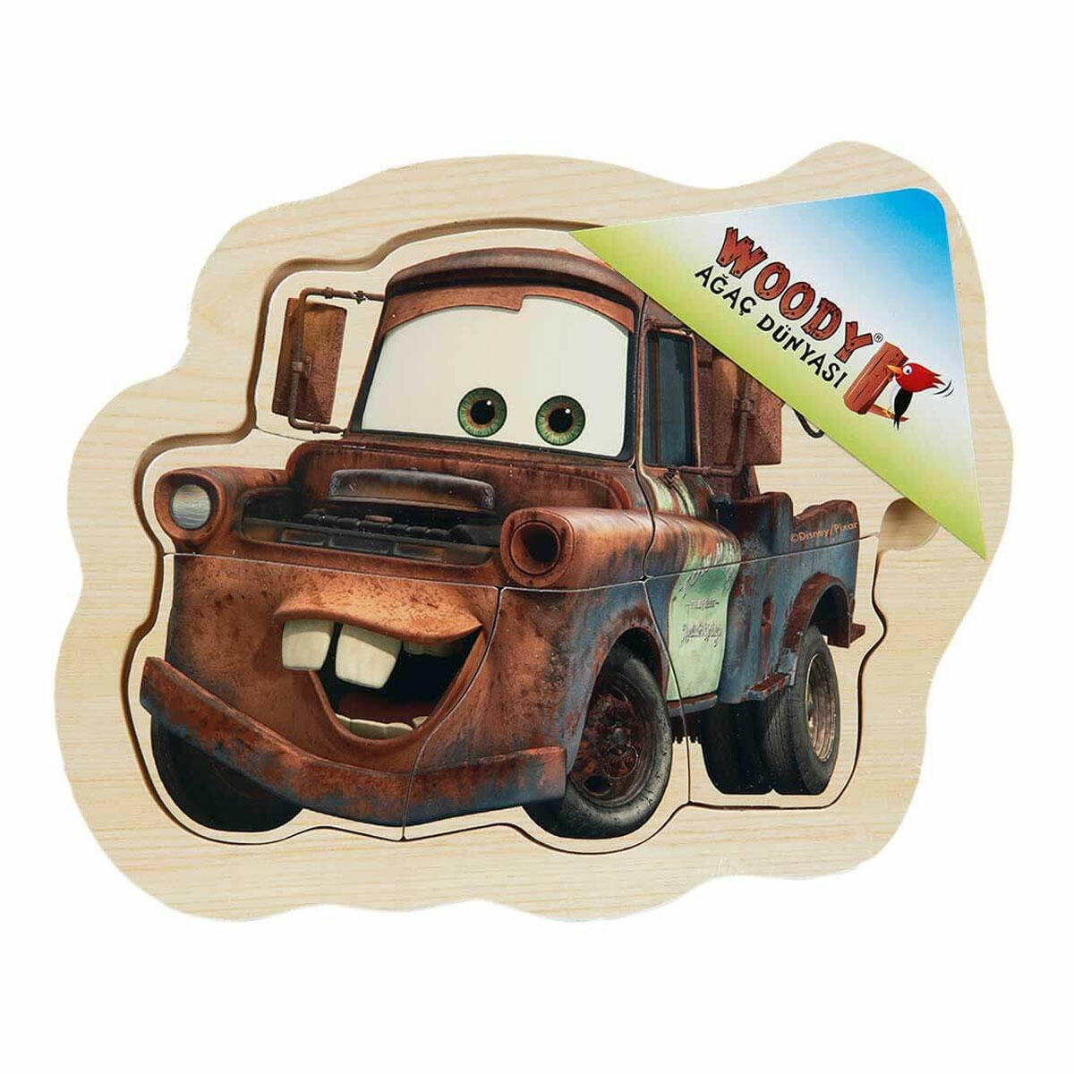 Disney Cars Ahşap Puzzle | Şimşek McQueen Temalı Eğitici Ahşap Yapboz | İlk Yaş Grupları İçin 5-6 Parçalı Zeka Oyunu