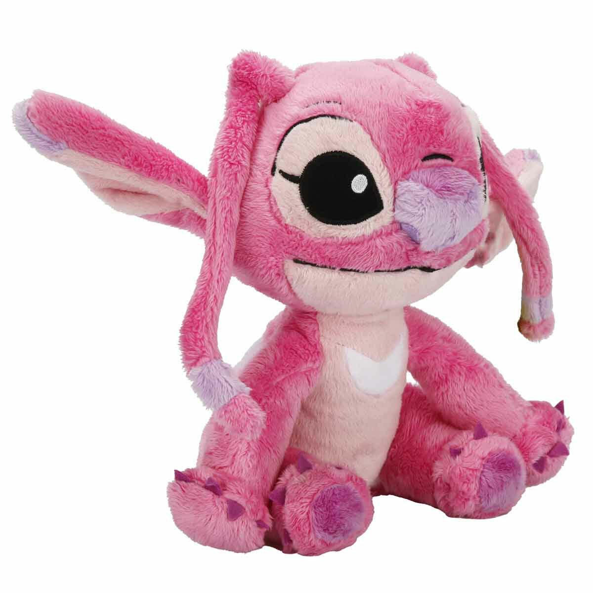 Disney Core Stitch Angel Peluş 25 cm | Orijinal Lisanslı Yumuşak Oyuncak | Lilo &amp; Stitch Koleksiyonu Angel Figürü