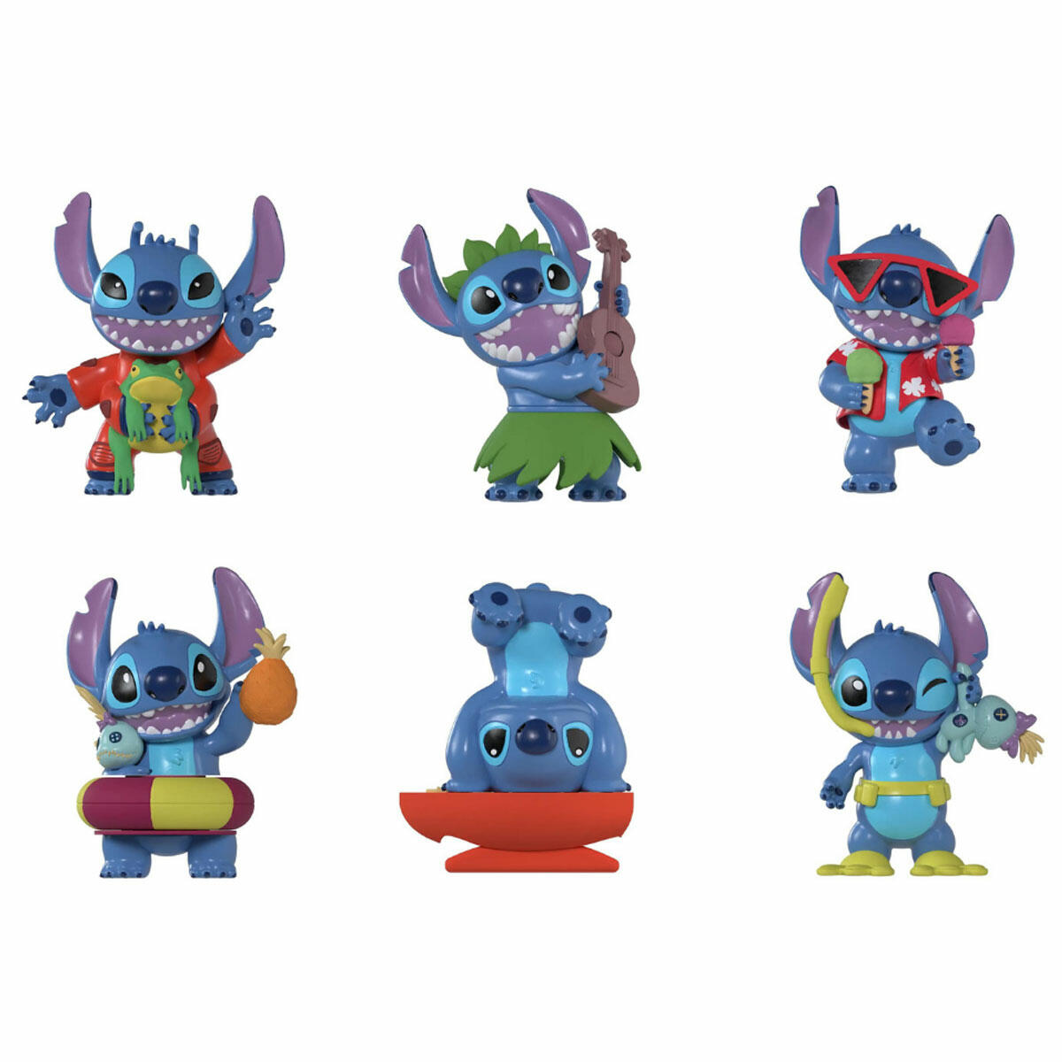 Disney Lilo ve Stitch Fidget Figür | 6 Farklı Stil Asorti Koleksiyonu | Stres Giderici Taşınabilir Fidget Oyuncağı