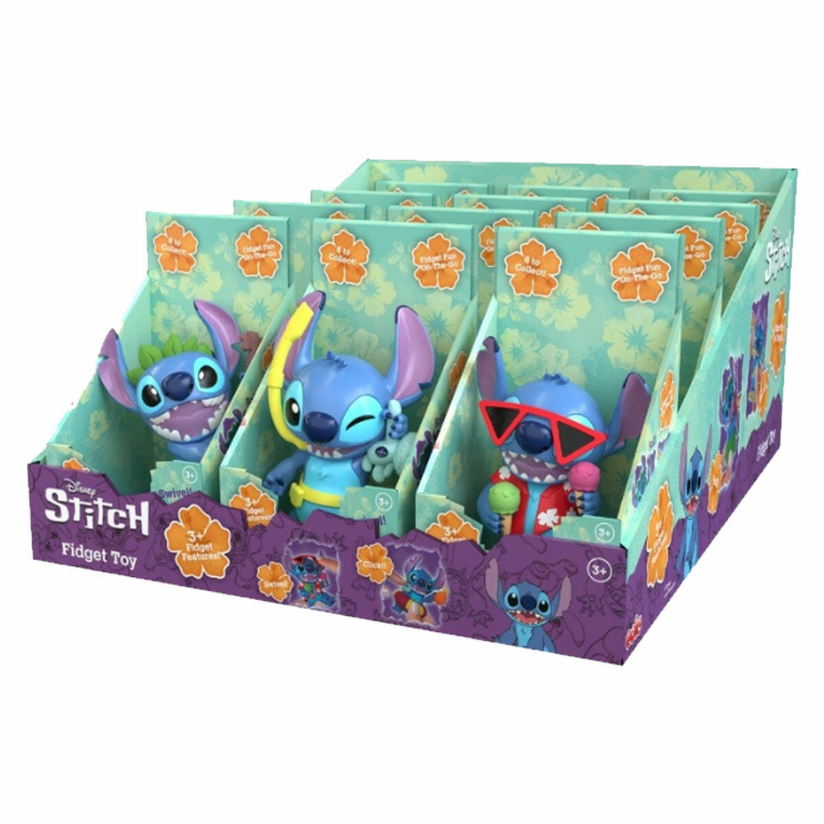 Disney Lilo ve Stitch Fidget Figür | 6 Farklı Stil Asorti Koleksiyonu | Stres Giderici Taşınabilir Fidget Oyuncağı