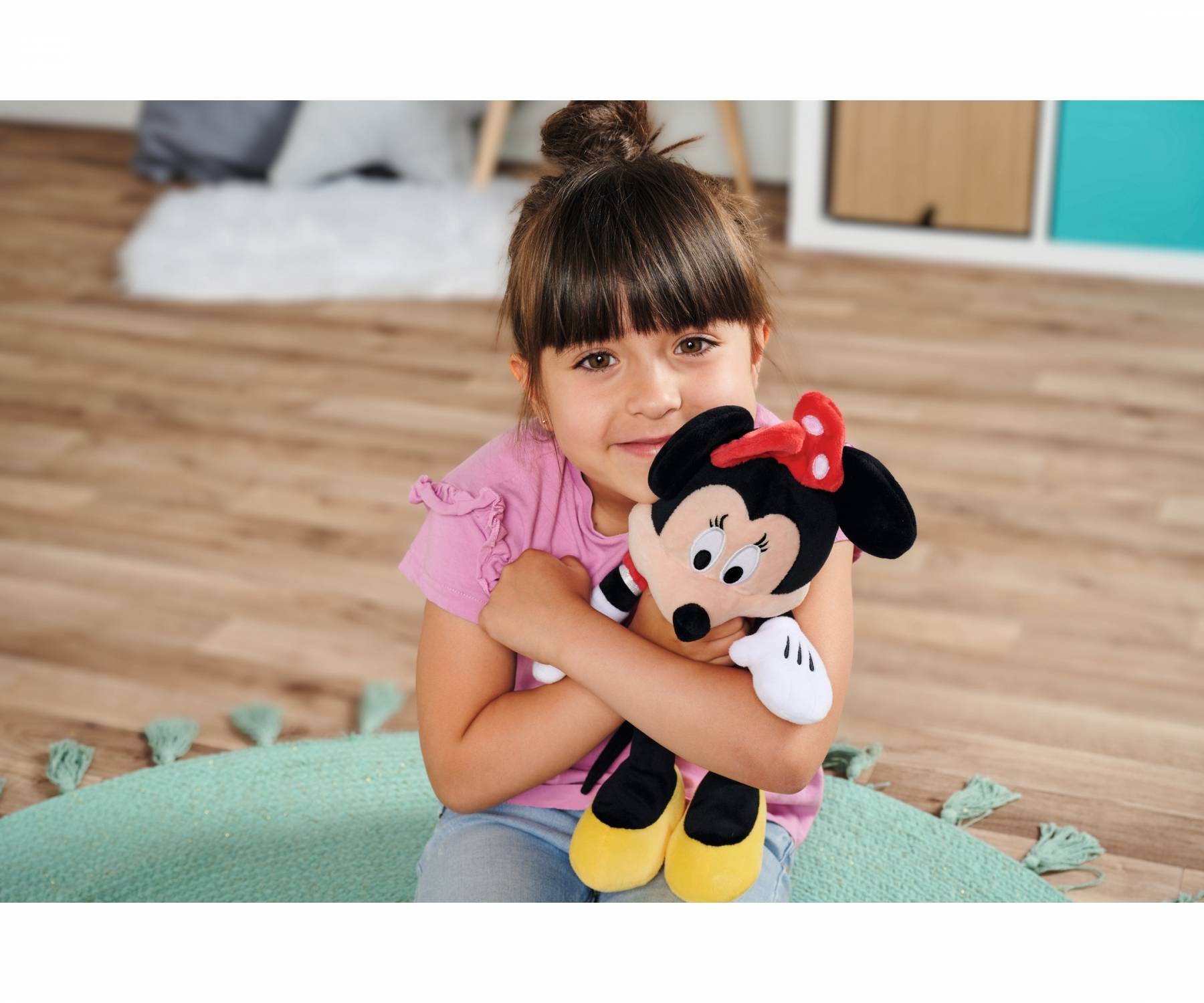 Disney Minnie Mouse Kırmızı Elbiseli Peluş 30 Cm