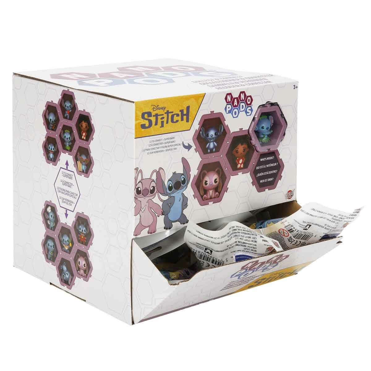 Disney Stitch Nano Pods Sürpriz Figür Paketi | Koleksiyonluk 13 Farklı Karakter ve Birbirine Bağlanabilen Pod