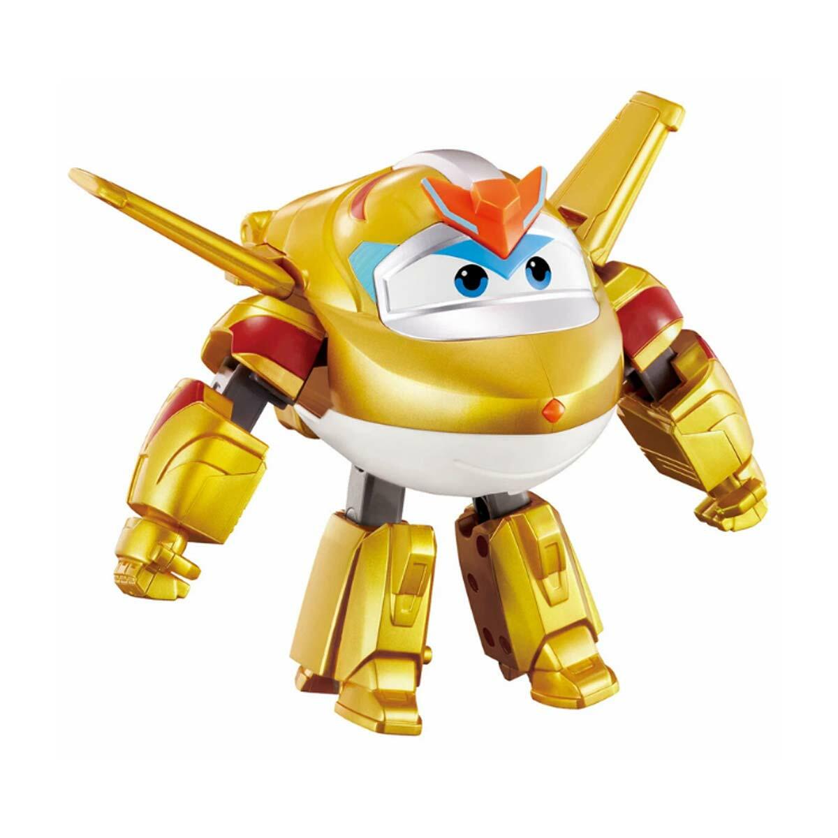 Harika Kanatlar Dönüşen Golden Boy 12 cm | 5. Sezon Altın Figür | 3 Adımda Uçaktan Robota Dönüşen Oyuncak