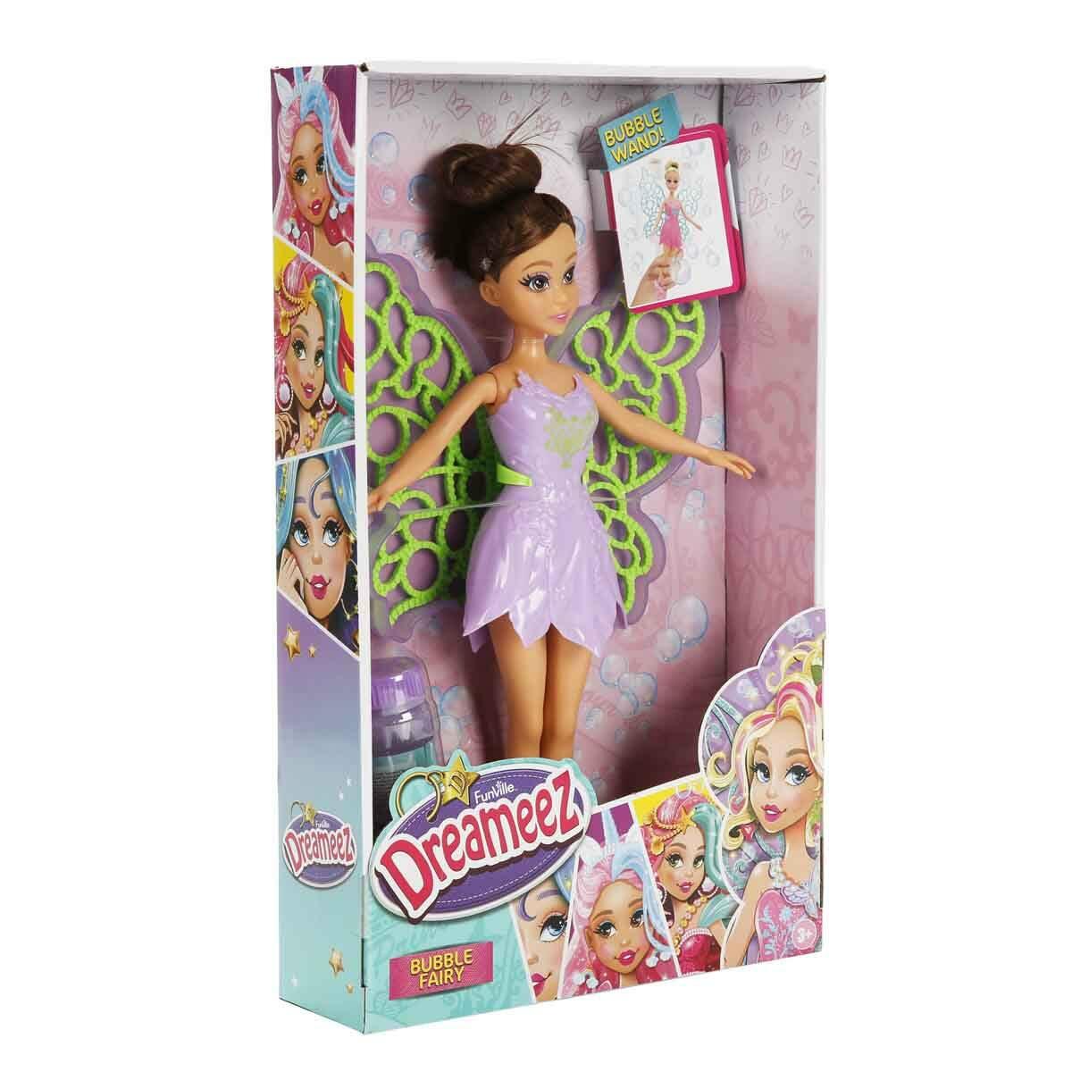 Dreameez Baloncuk Perisi | 31 cm Baloncuk Üfleyen Sihirli Kanatlı Bebek | Dreameez Bubble Fairy Seti