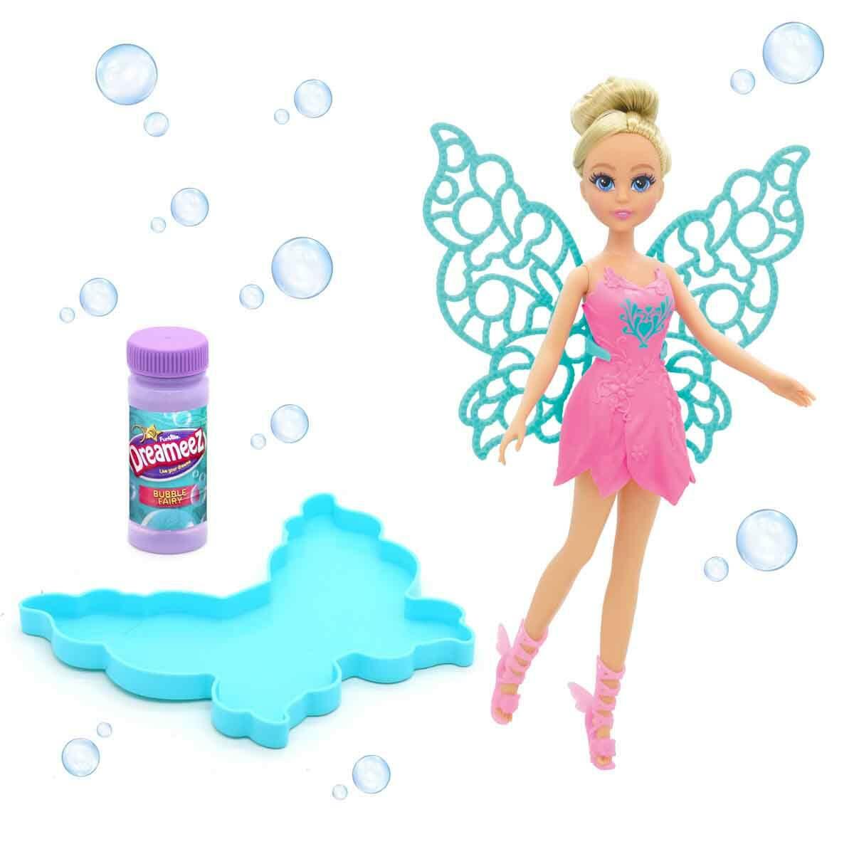 Dreameez Baloncuk Perisi | 31 cm Baloncuk Üfleyen Sihirli Kanatlı Bebek | Dreameez Bubble Fairy Seti