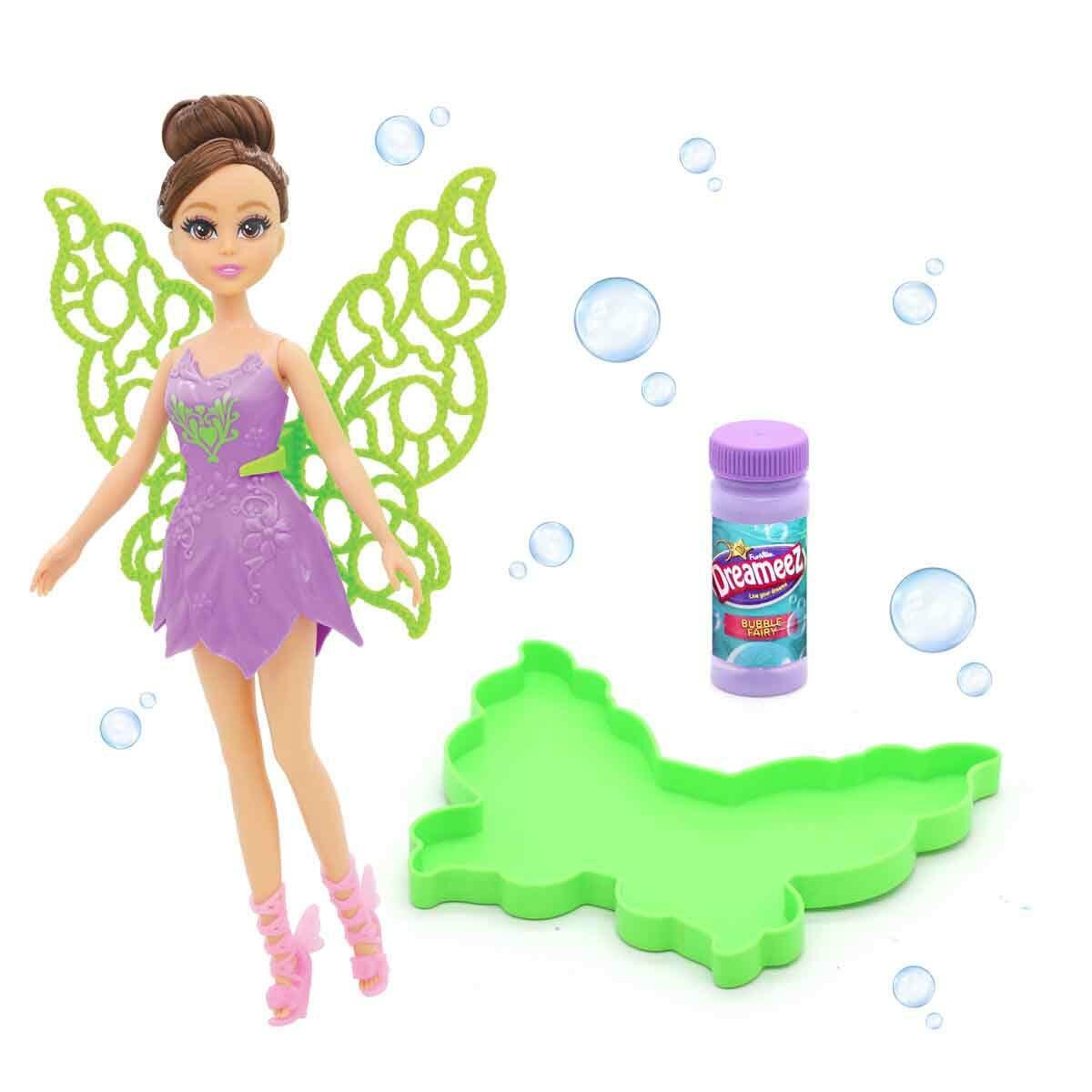 Dreameez Baloncuk Perisi | 31 cm Baloncuk Üfleyen Sihirli Kanatlı Bebek | Dreameez Bubble Fairy Seti