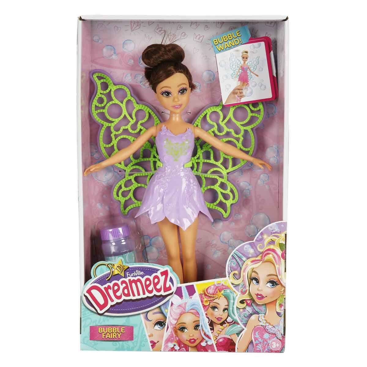 Dreameez Baloncuk Perisi | 31 cm Baloncuk Üfleyen Sihirli Kanatlı Bebek | Dreameez Bubble Fairy Seti